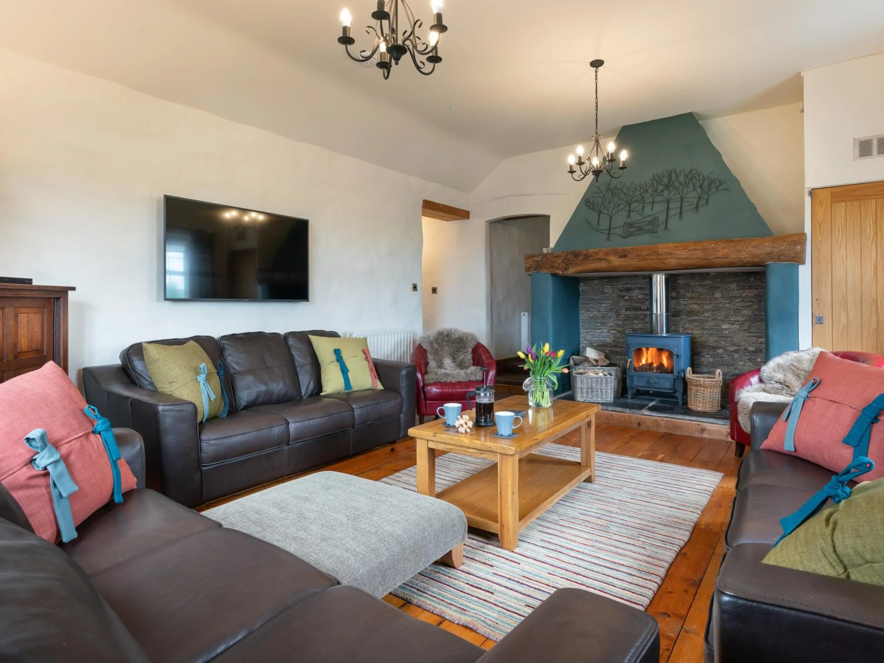 Living room in Croft Farm & Celtic Cottages