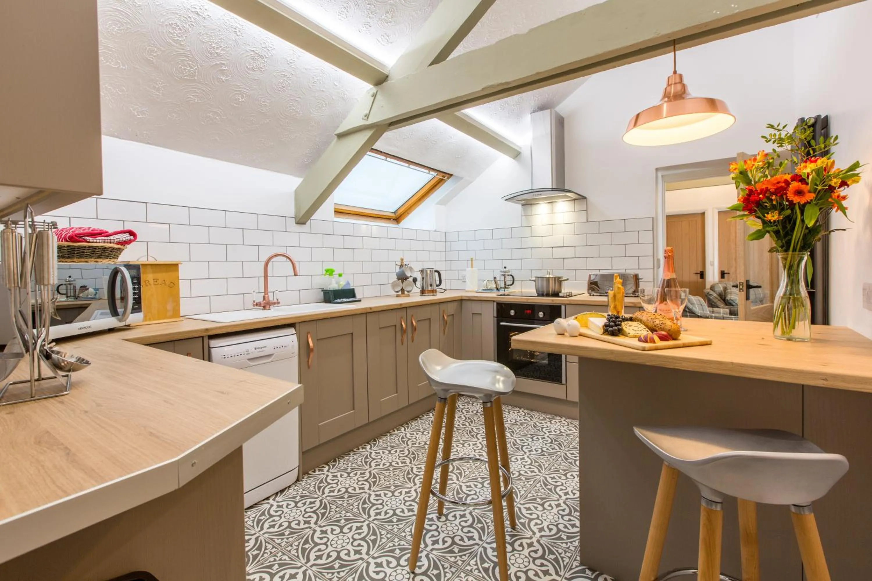 Kitchen or kitchenette in Croft Farm & Celtic Cottages
