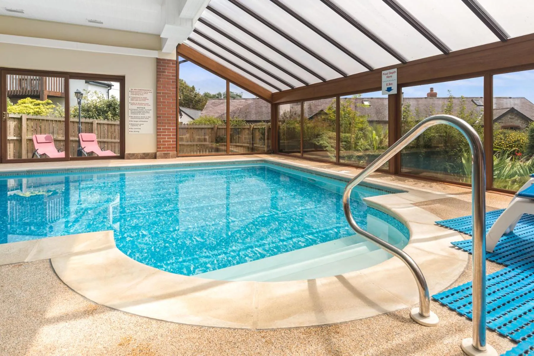 Pool view in Croft Farm & Celtic Cottages