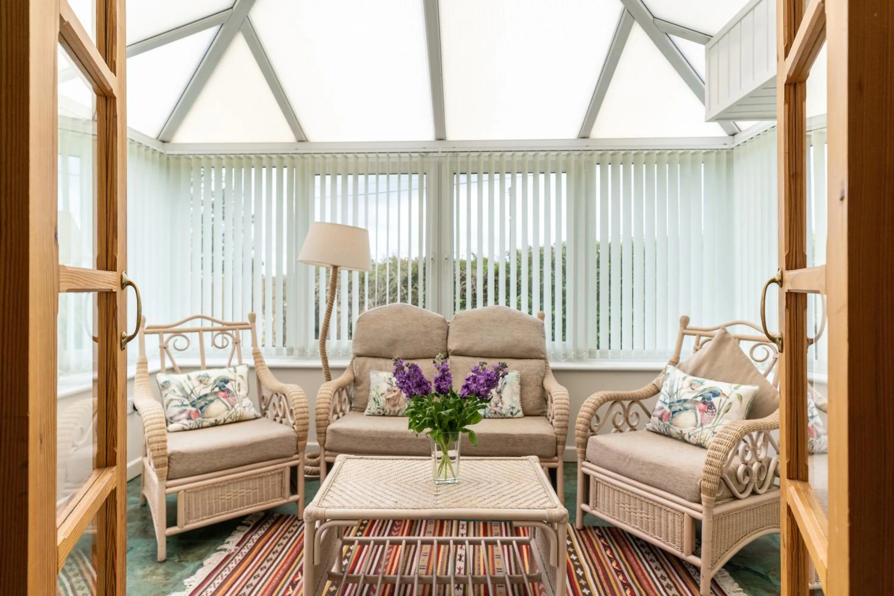 Seating area in Croft Farm & Celtic Cottages