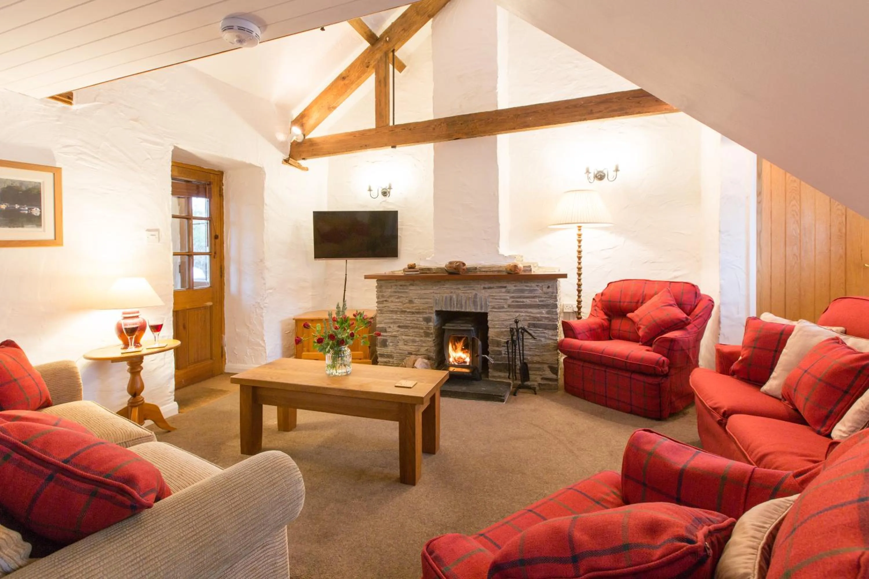 Living room in Croft Farm & Celtic Cottages