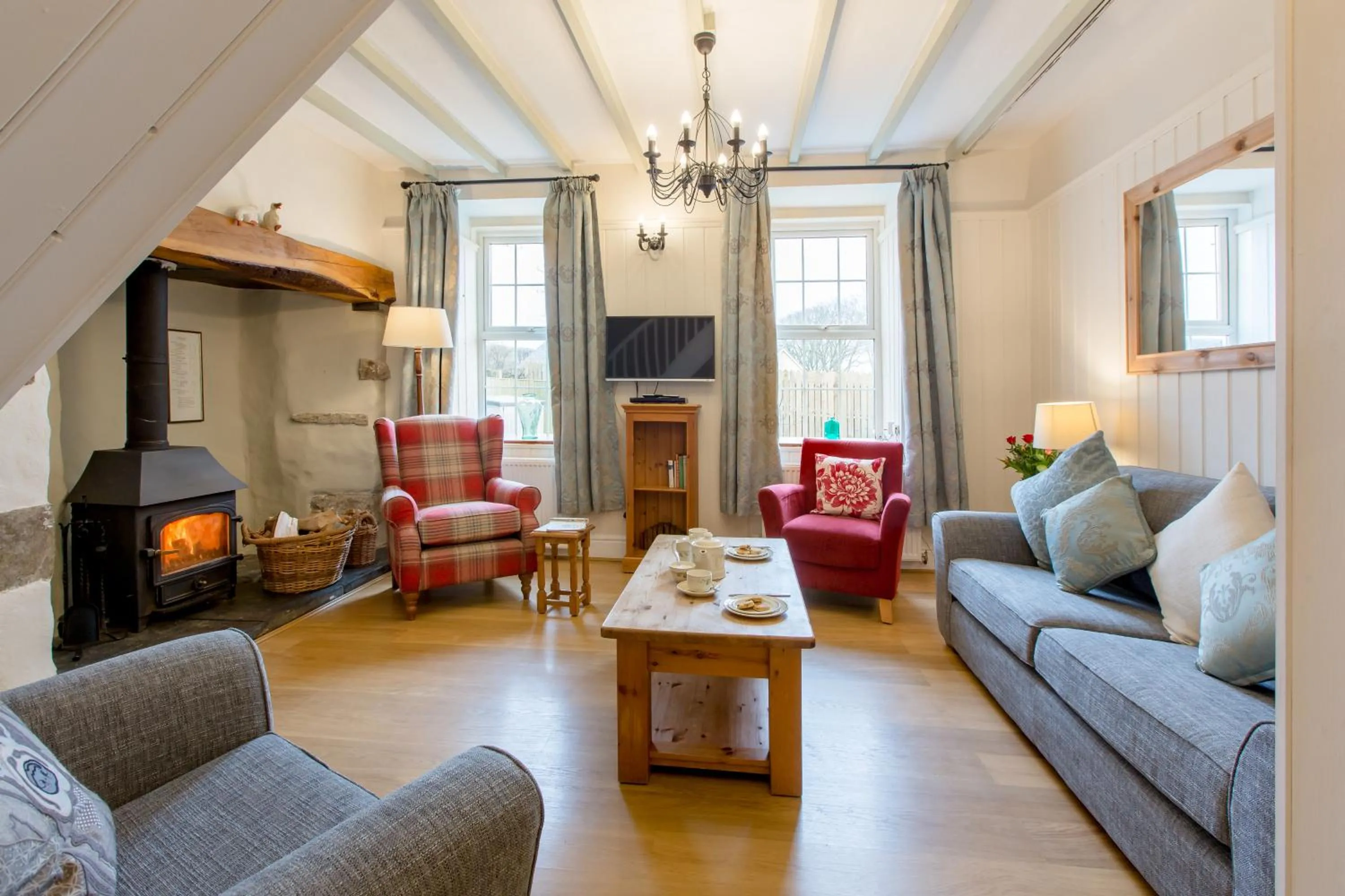 Living room in Croft Farm & Celtic Cottages