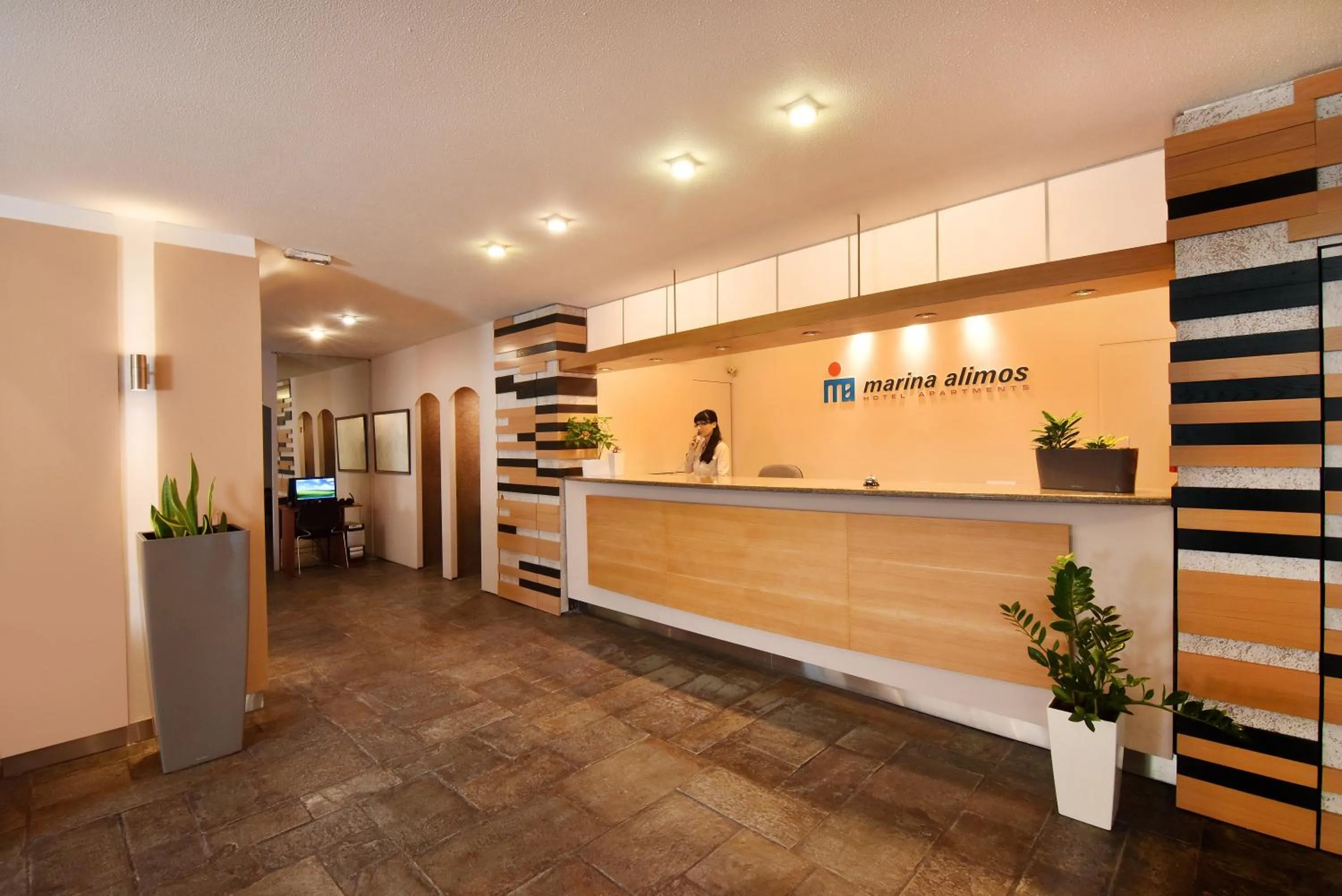 Lobby or reception in Marina Alimos Hotel Apartments