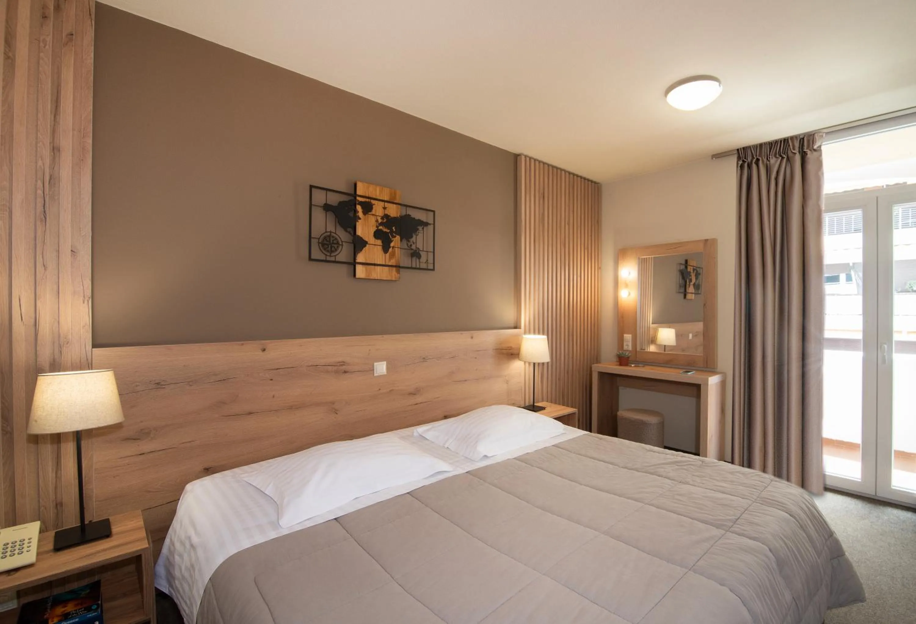 Bed in Marina Alimos Hotel Apartments