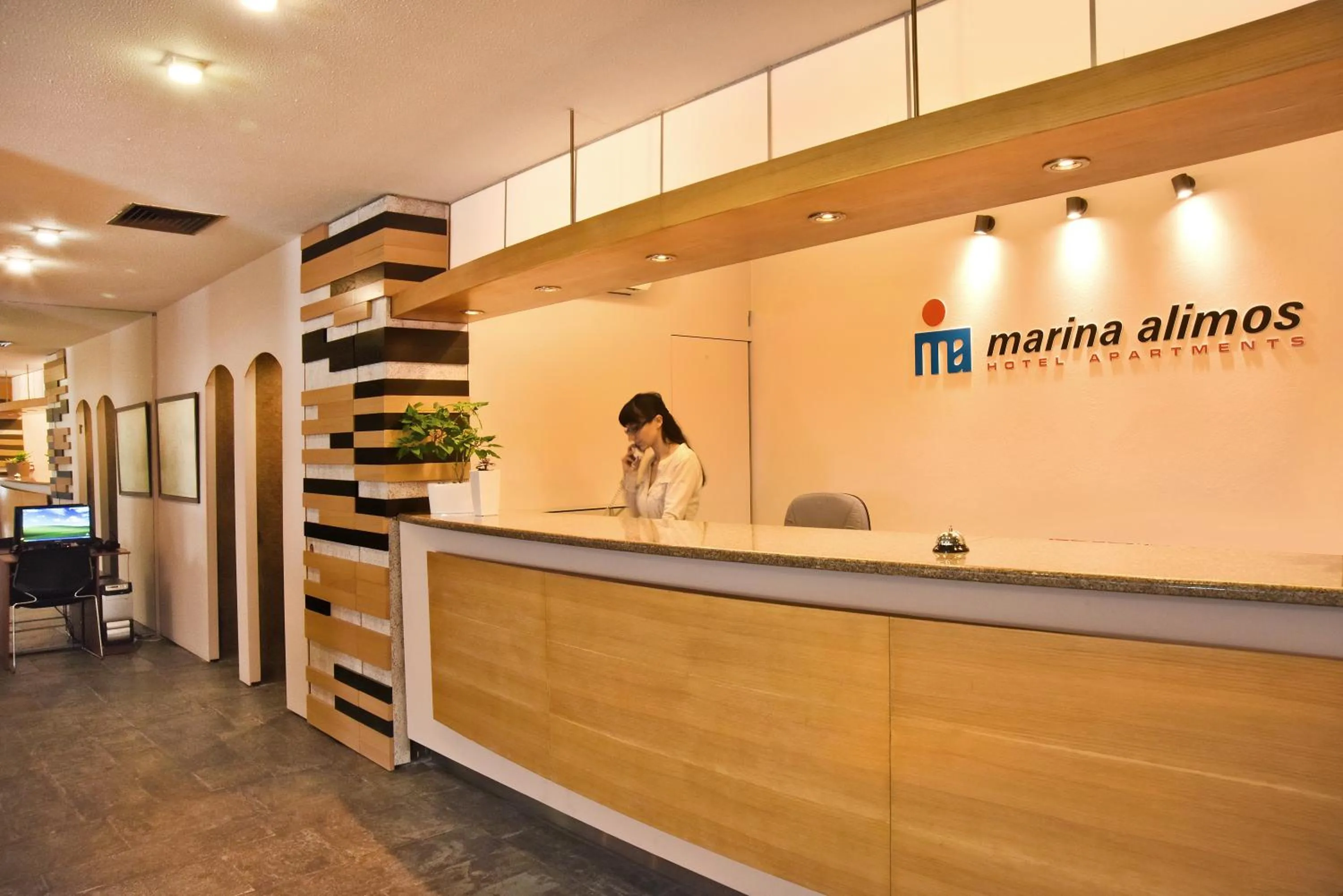 Lobby or reception in Marina Alimos Hotel Apartments