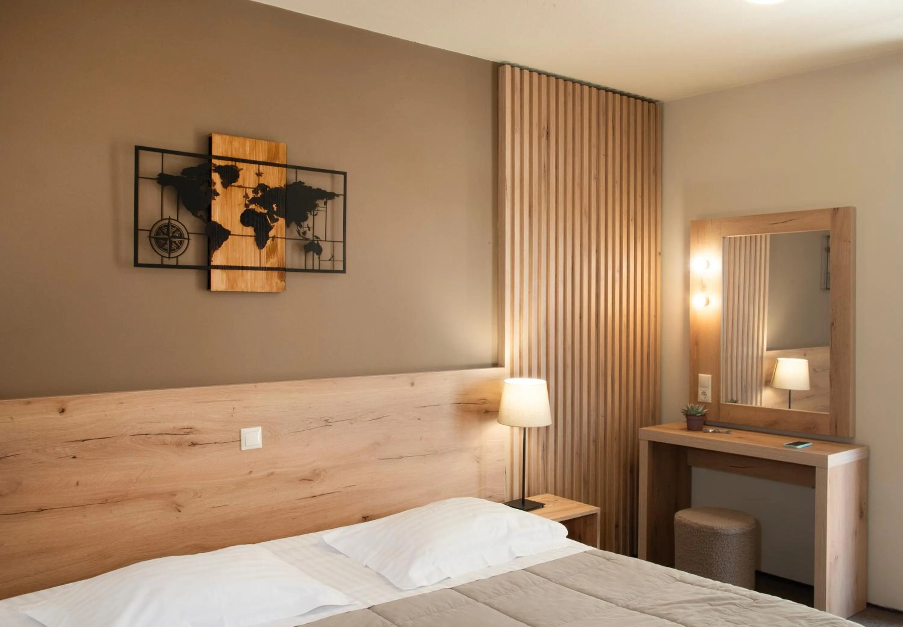 Bed in Marina Alimos Hotel Apartments