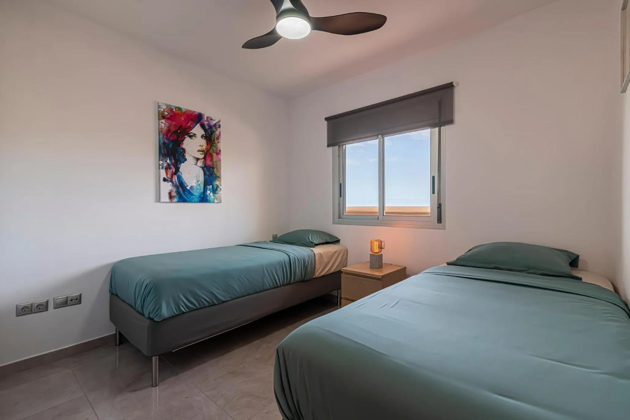 Bed in GO2TENERIFE Apart'Madera Terrace, Swimming pool & Parking