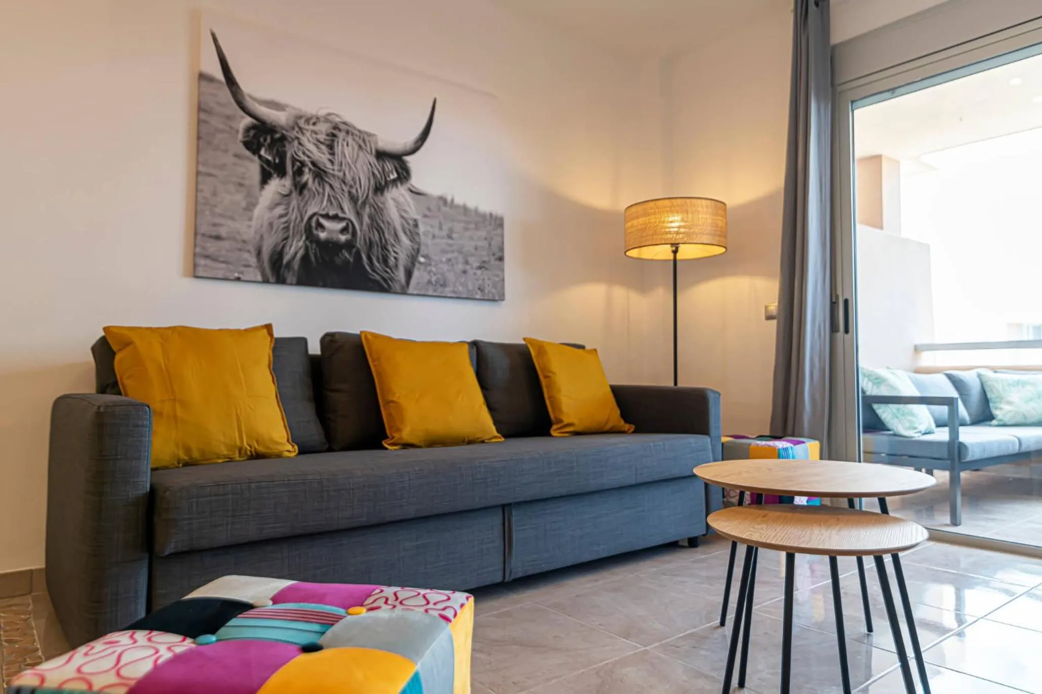 Living room in GO2TENERIFE Apart'Madera Terrace, Swimming pool & Parking