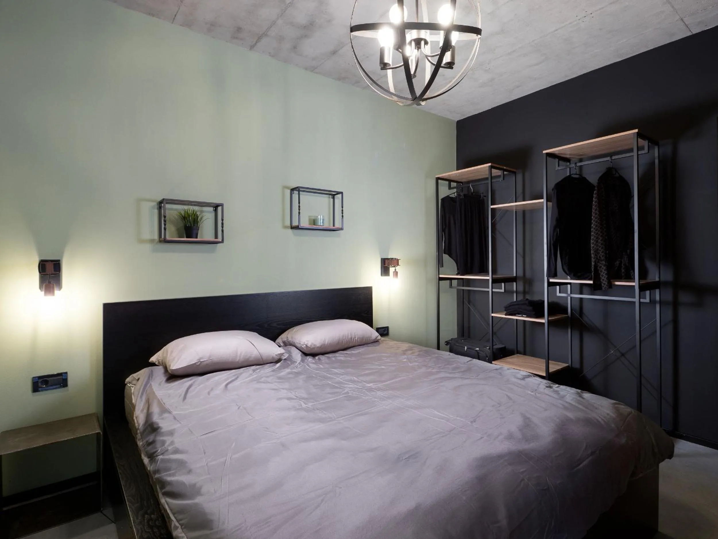 Bedroom, Bed in House Kova- homage to coalmining