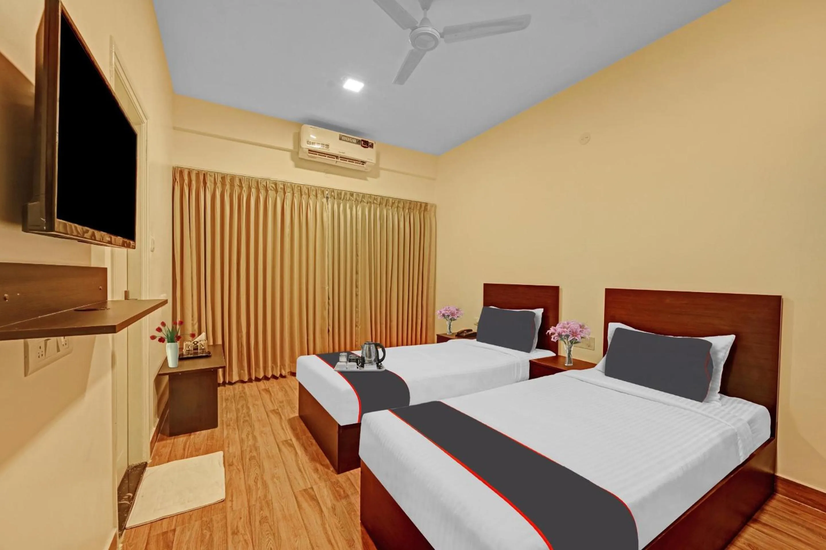 Bedroom, Bed in Hotel O Rithanya Manyata Stay inn