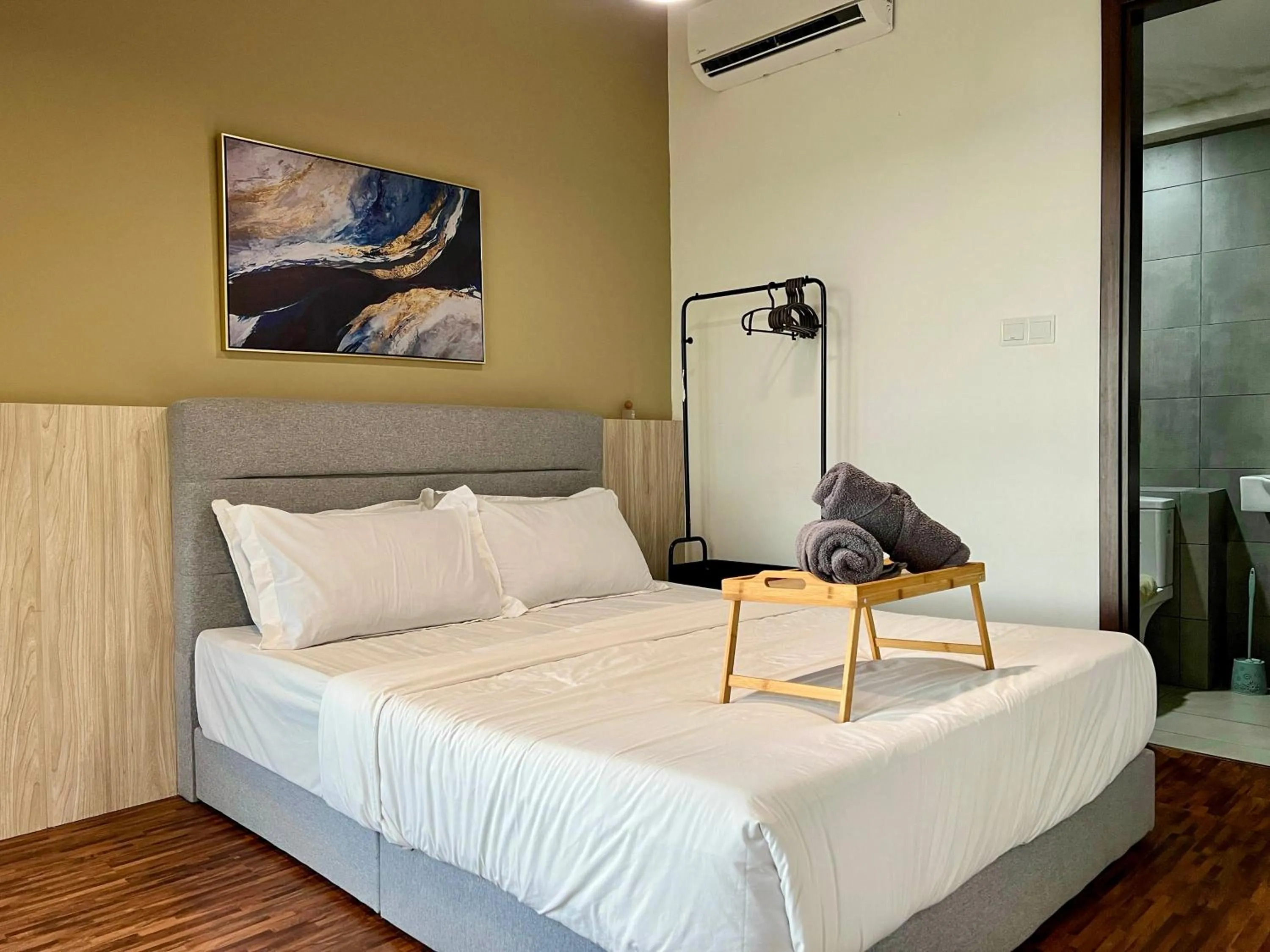 Bed in Hush Inn at K Avenue Kota Kinabalu