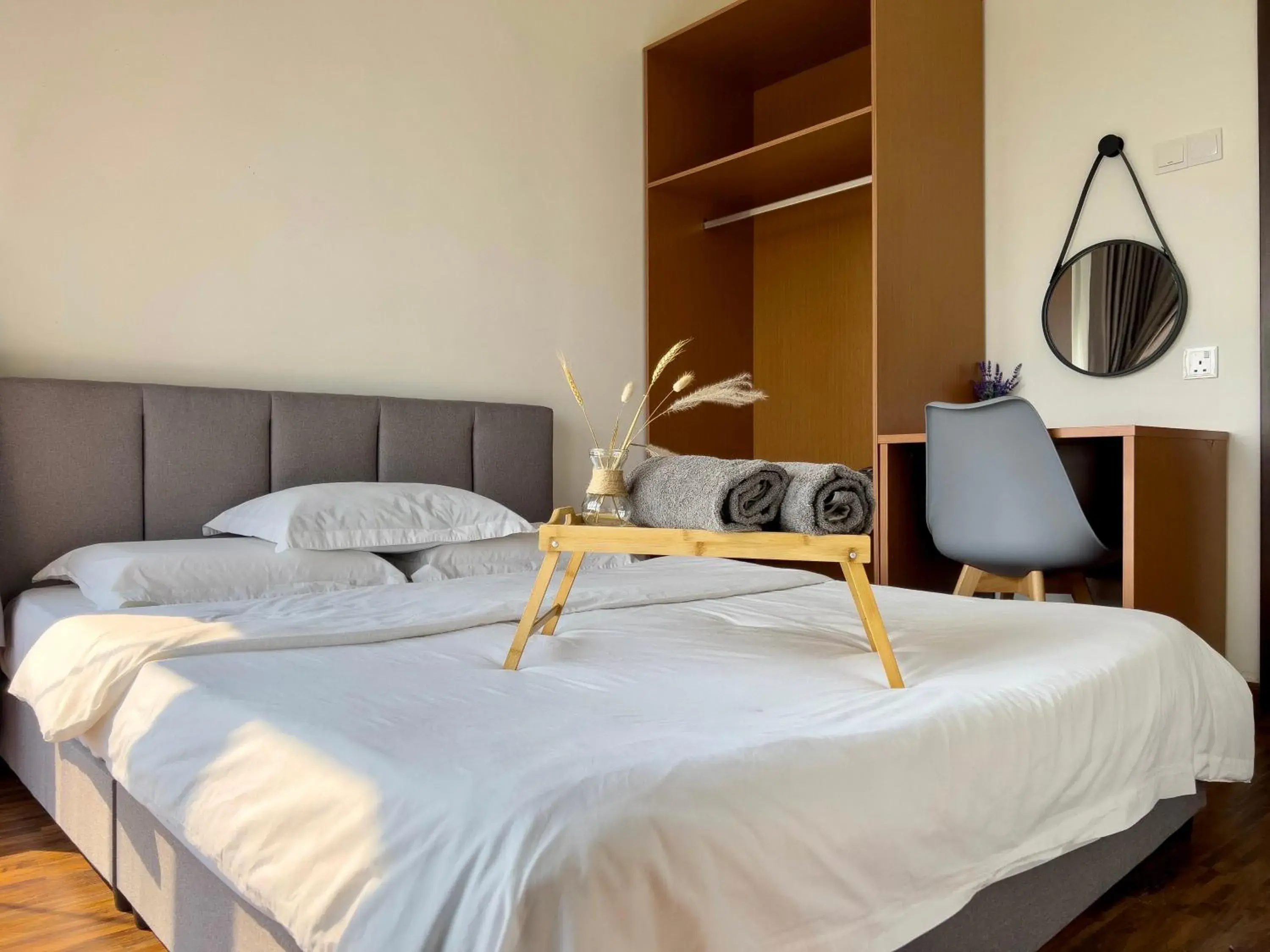 Bed in Hush Inn at K Avenue Kota Kinabalu Bed in Hush Inn at K Avenue Kota Kinabalu