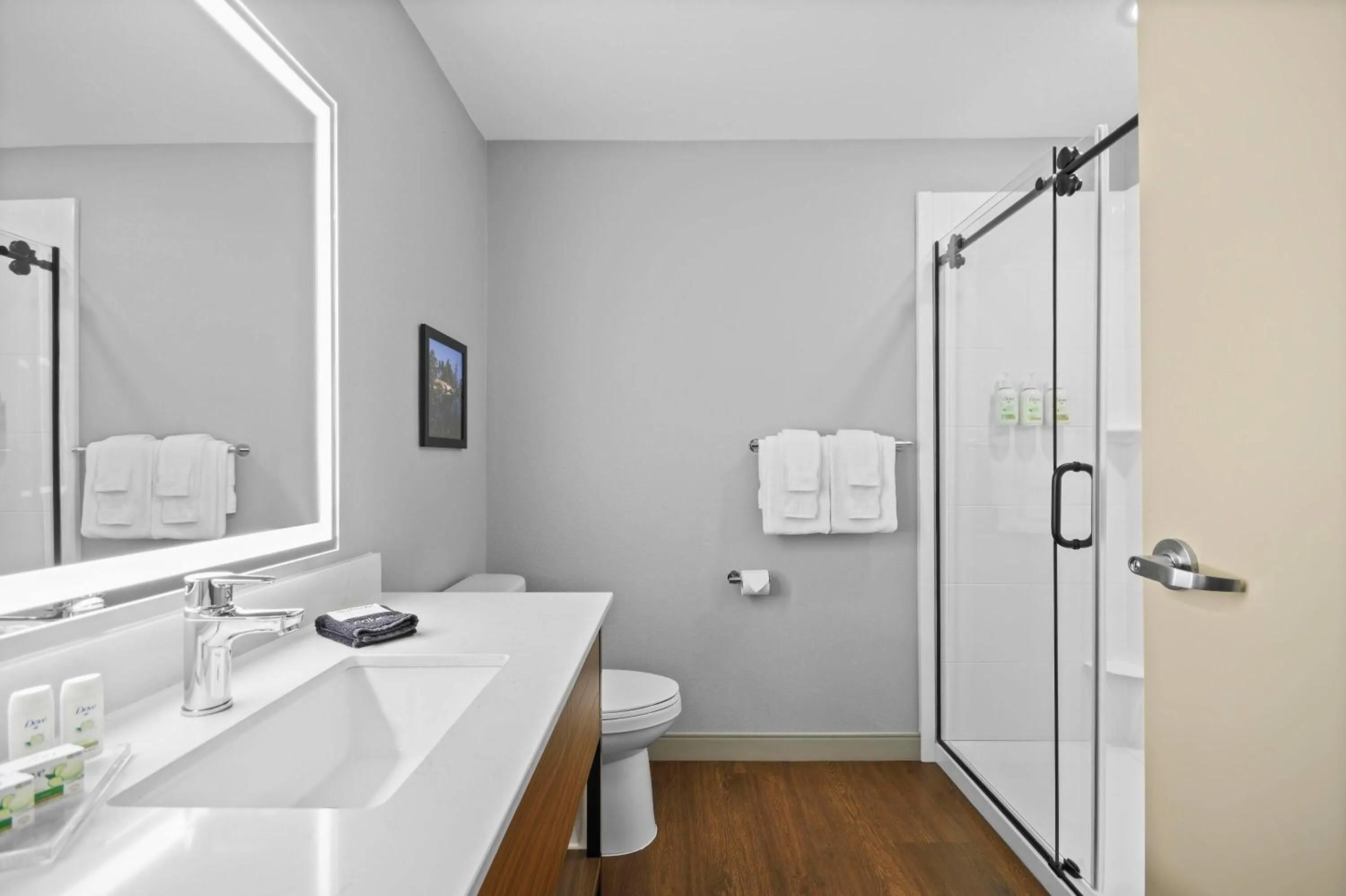 Bathroom in AmericInn by Wyndham International Falls