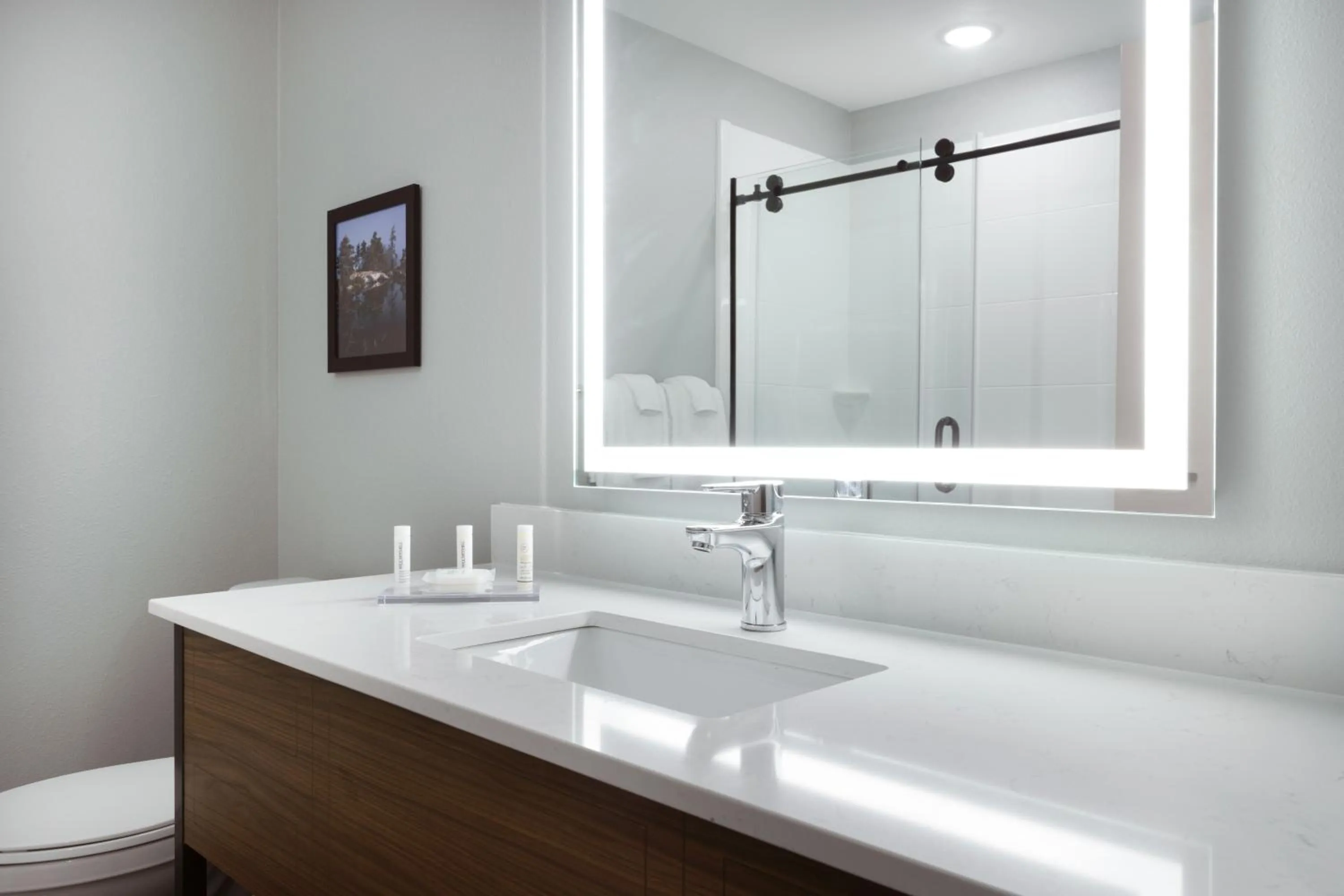 Bathroom in AmericInn by Wyndham International Falls