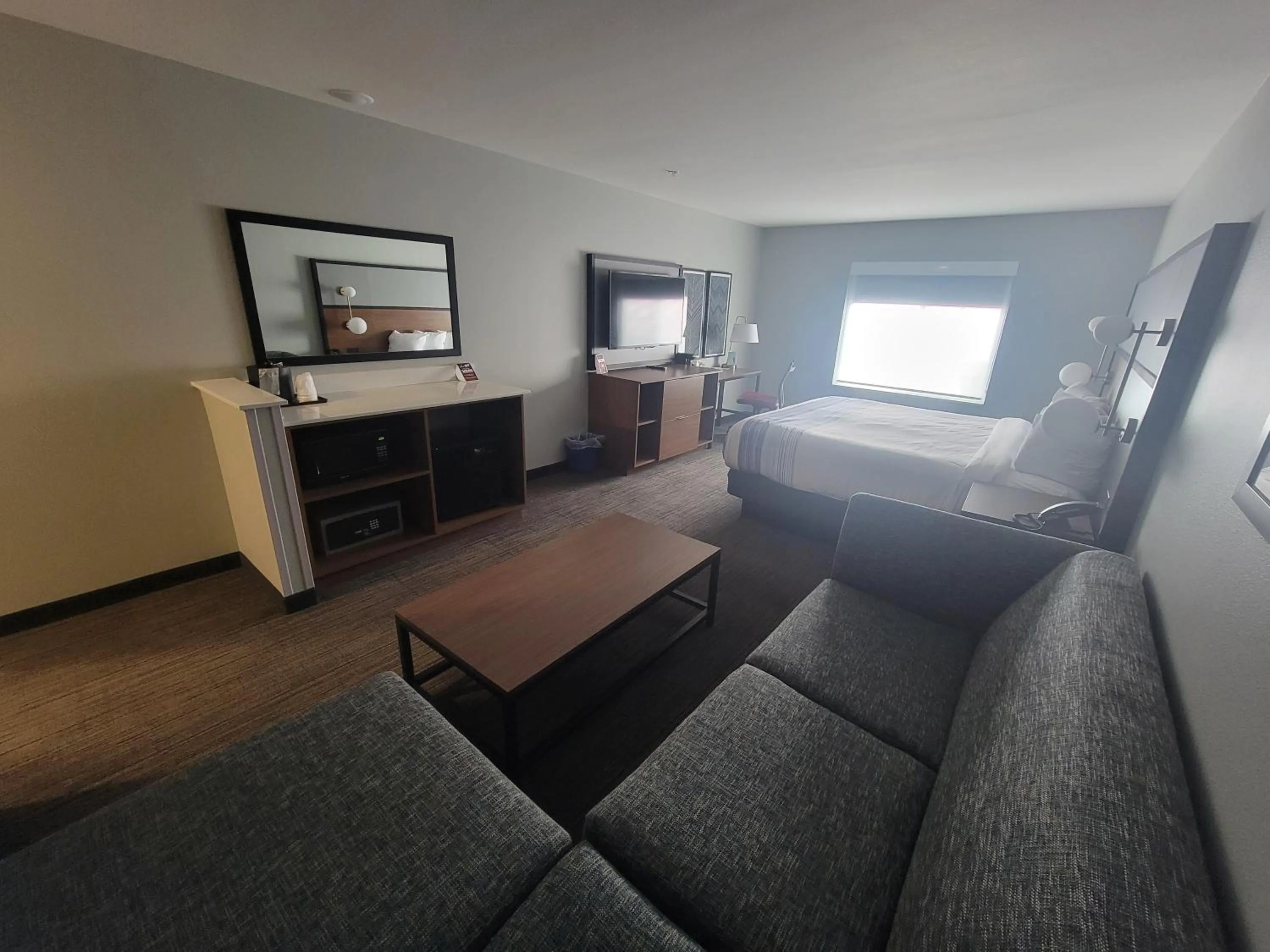 Seating area in AmericInn by Wyndham International Falls