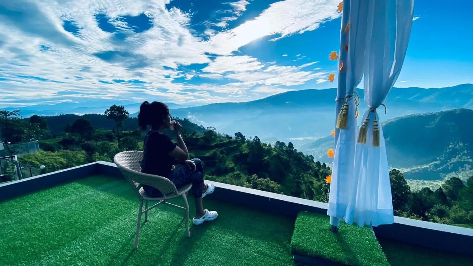 Day in SaffronStays Glasshouse Celeste, Ranikhet - luxurious glass villa with breathtaking views