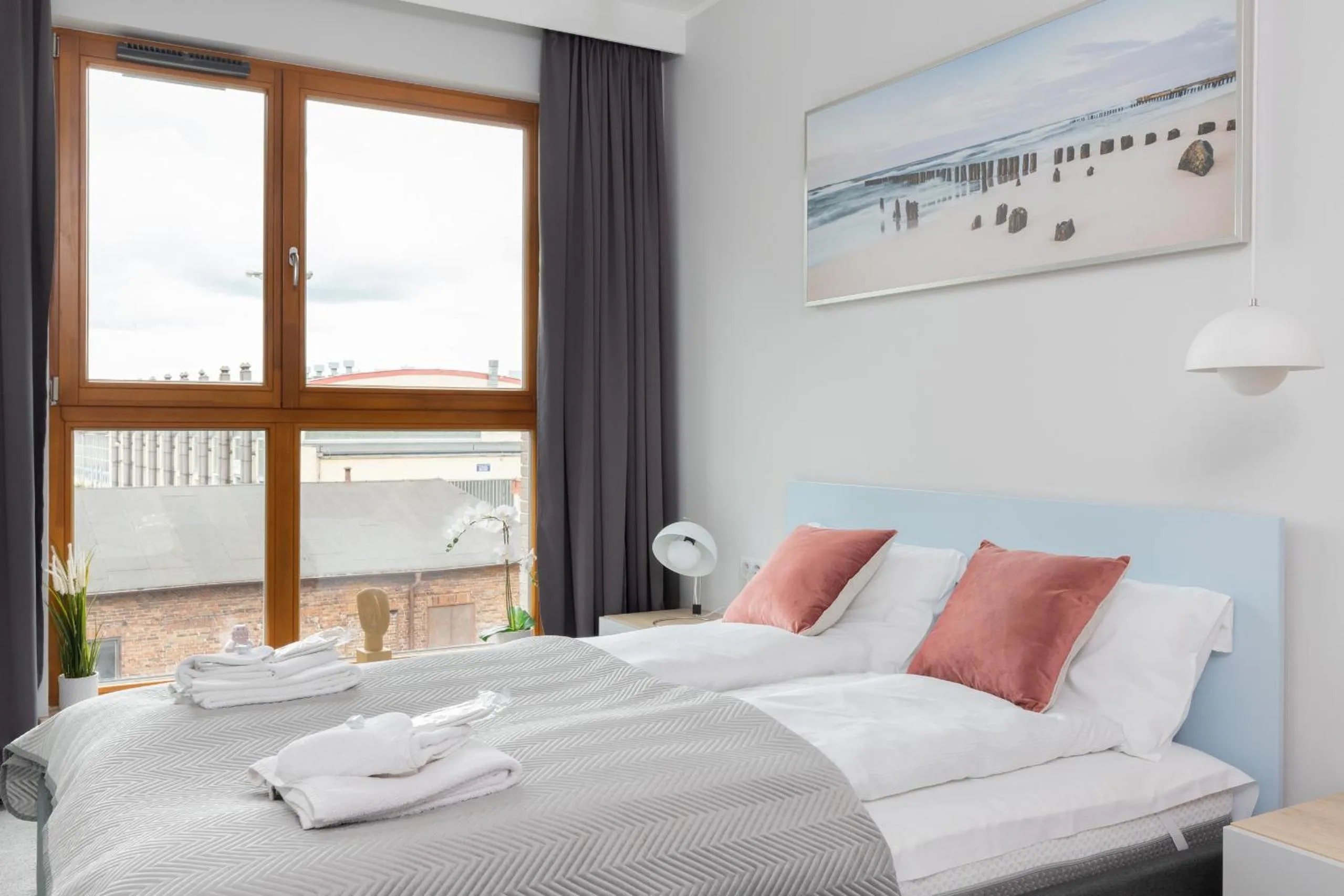 Bed in Zajezdnia Wrzeszcz Gdańsk by Renters Prestige