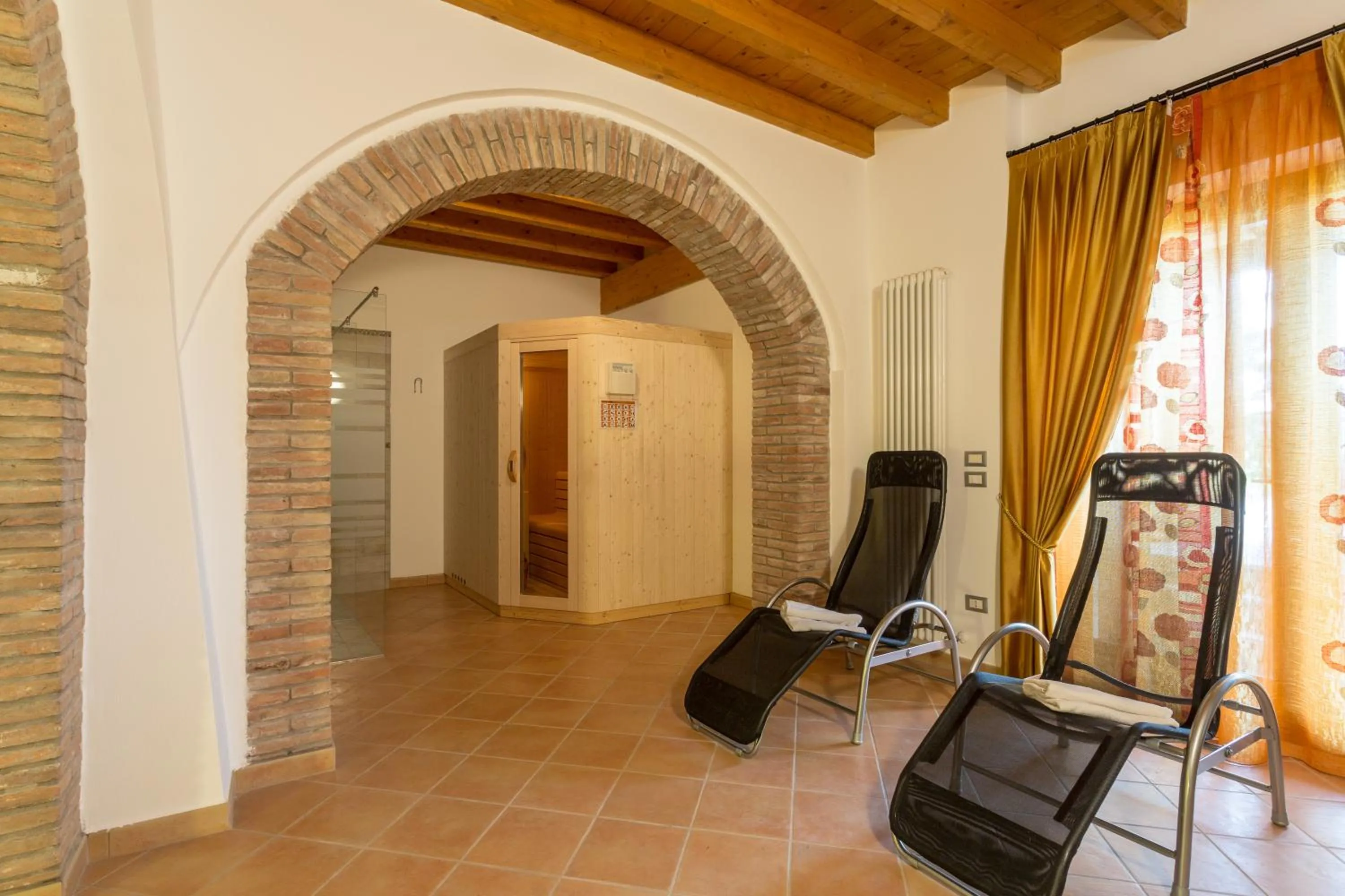 Sauna in Agriturismo Al Tralcio