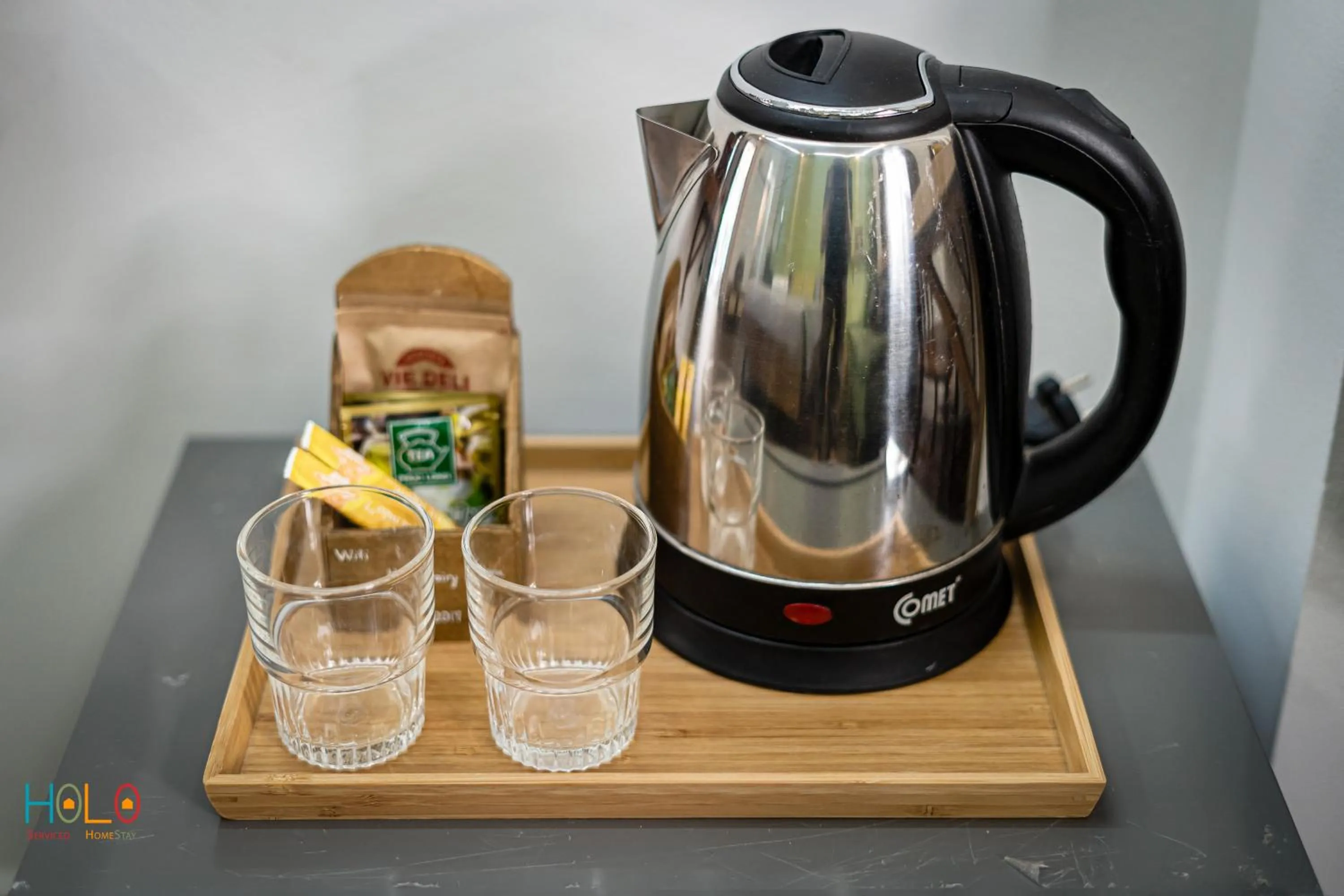 Coffee/tea facilities in HoLo Central Saigon - Serviced HomeStay