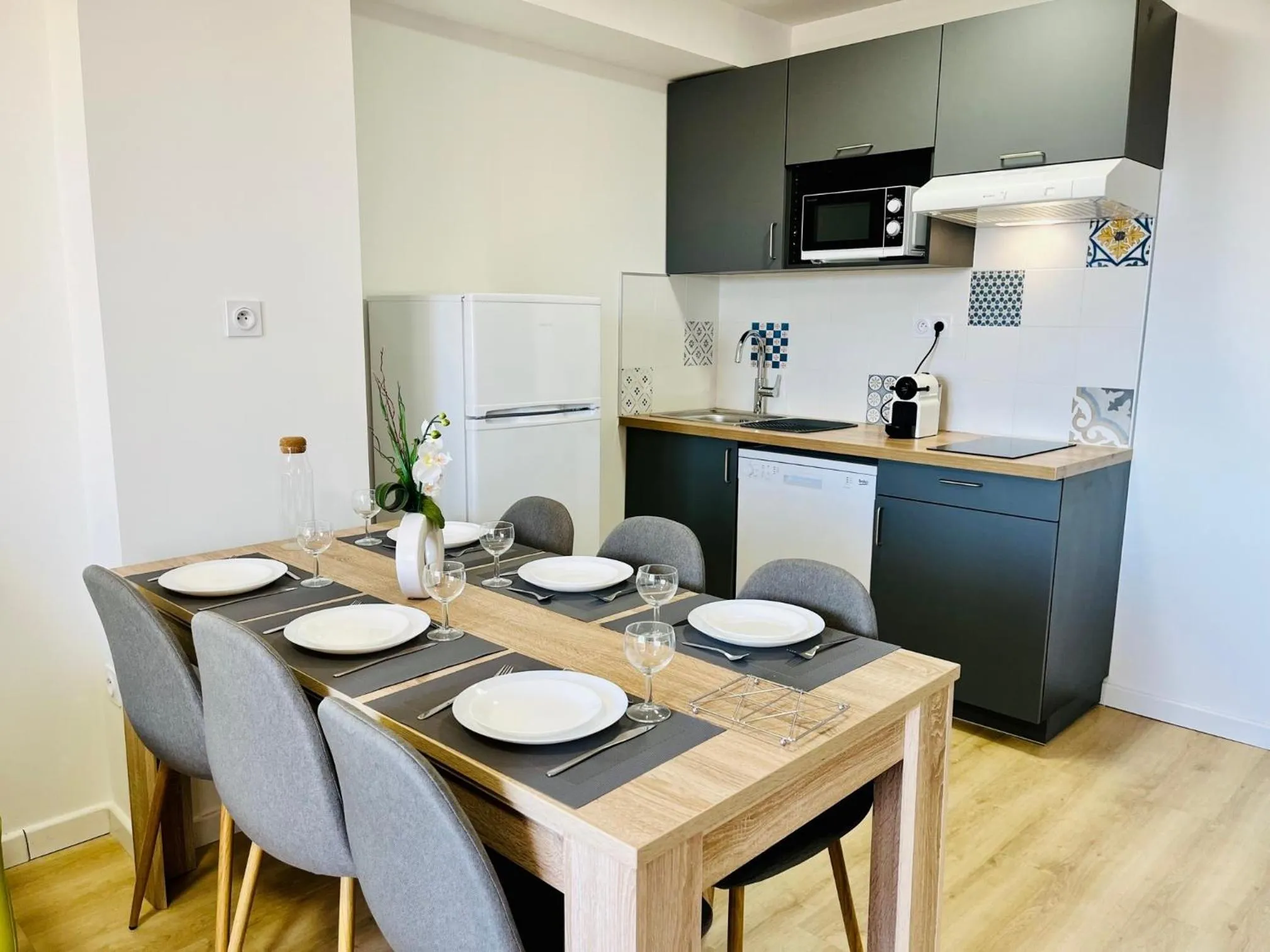 Kitchen or kitchenette in Résidence Easy Lodge