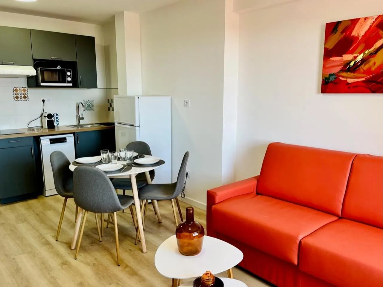 Kitchen or kitchenette in Résidence Easy Lodge