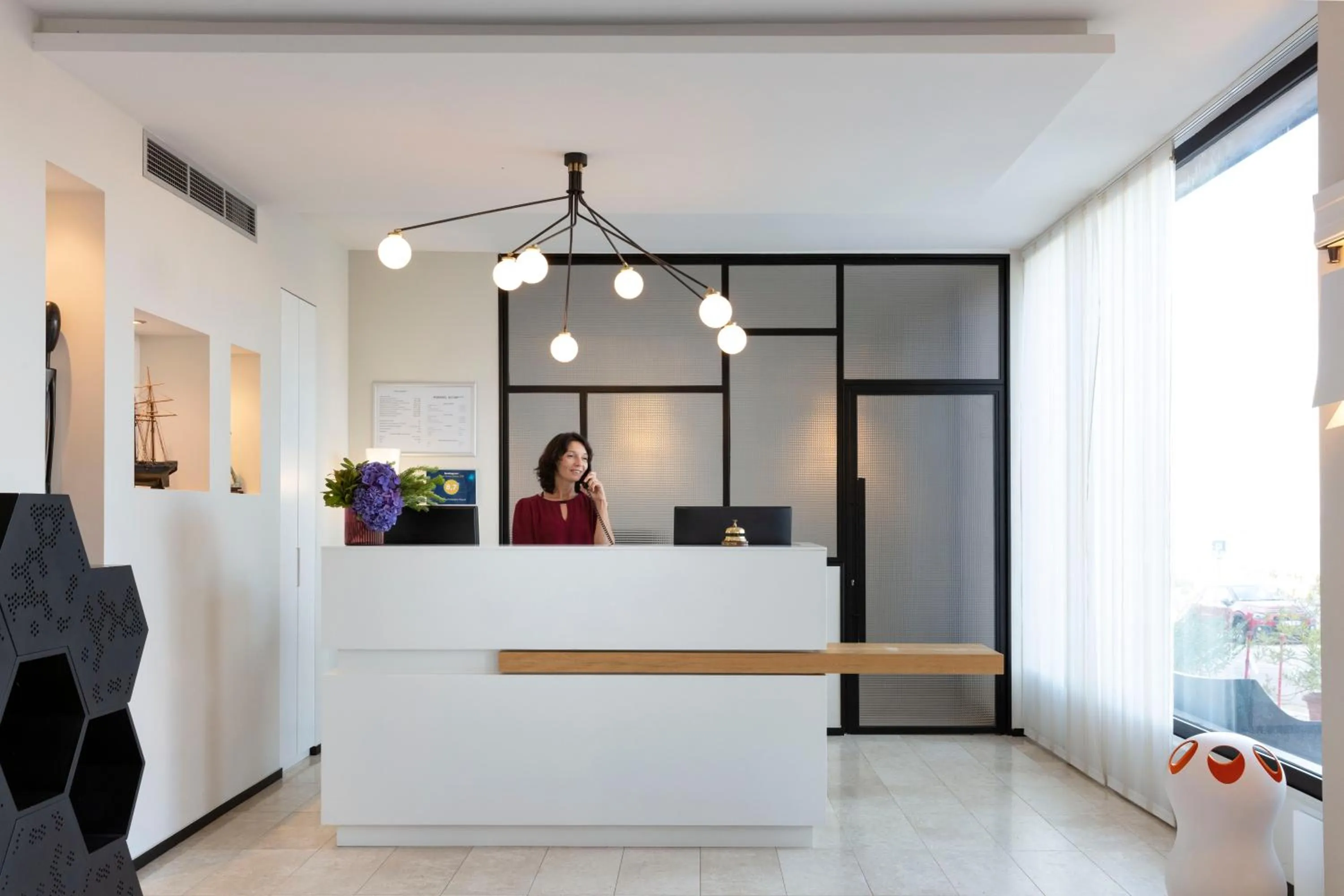 Lobby or reception in Hotel Alcyon