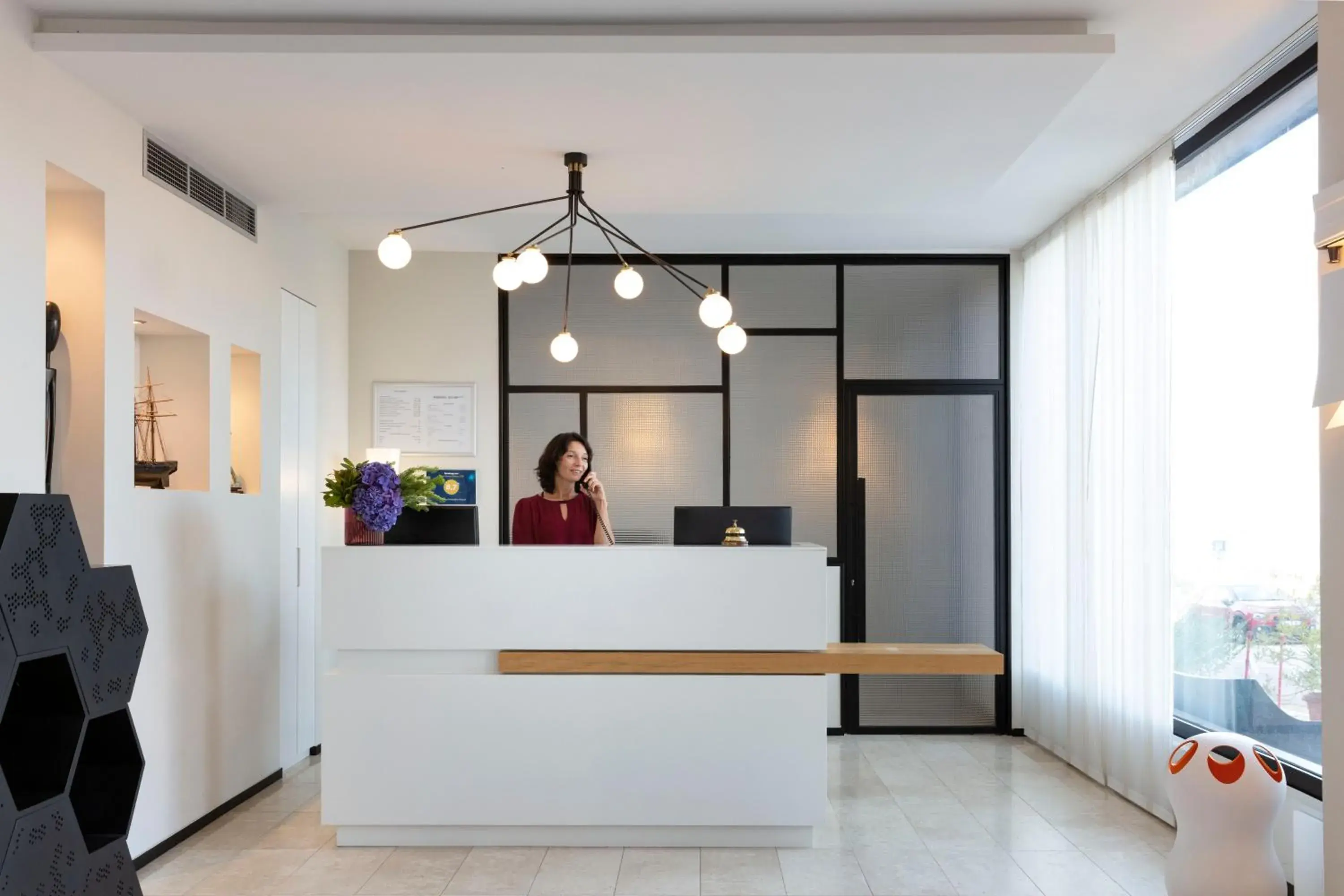 Lobby or reception in Hotel Alcyon Lobby or reception in Hotel Alcyon