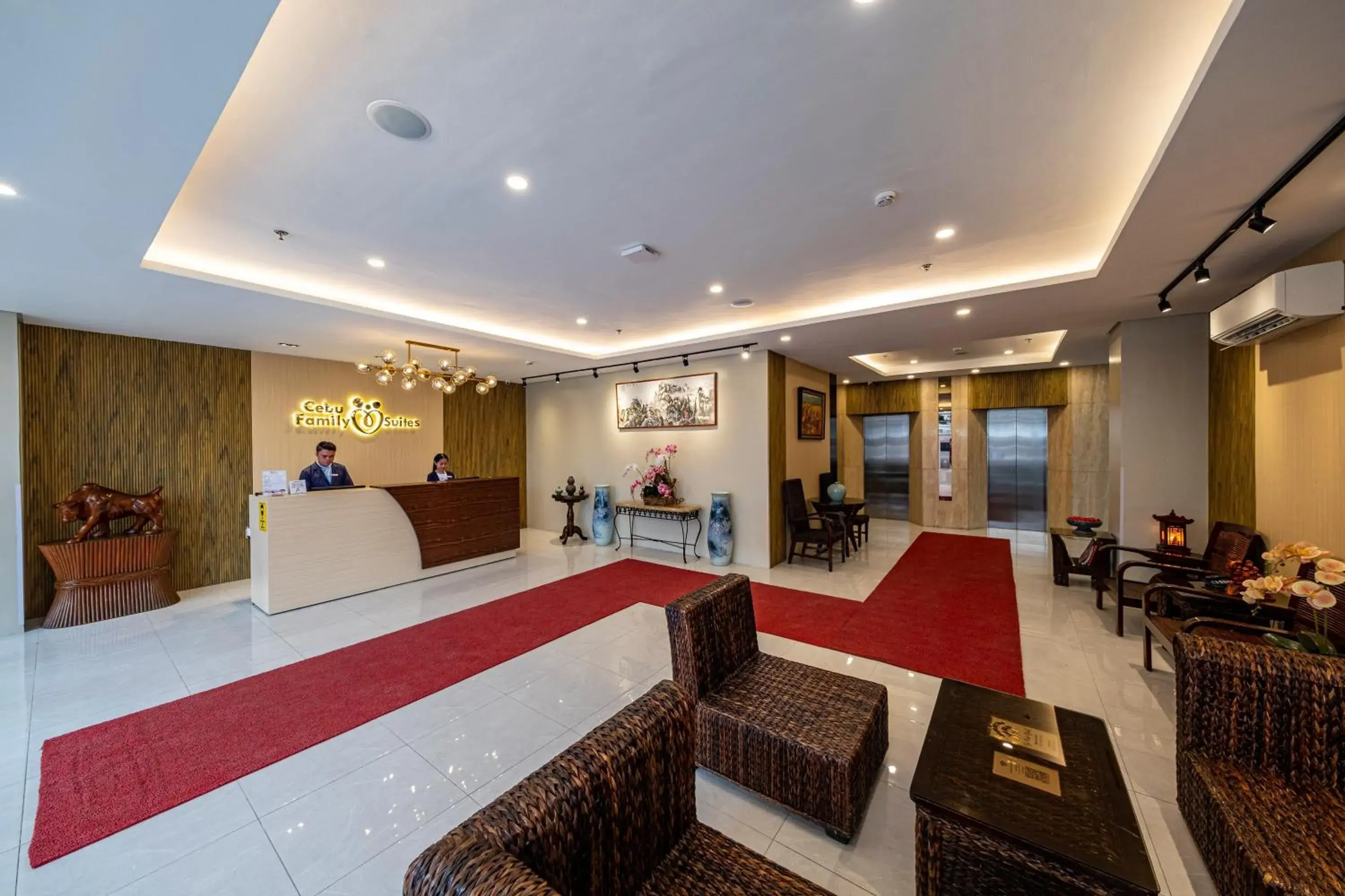 Lobby or reception in Cebu Family Suites powered by Cocotel Lobby or reception in Cebu Family Suites powered by Cocotel