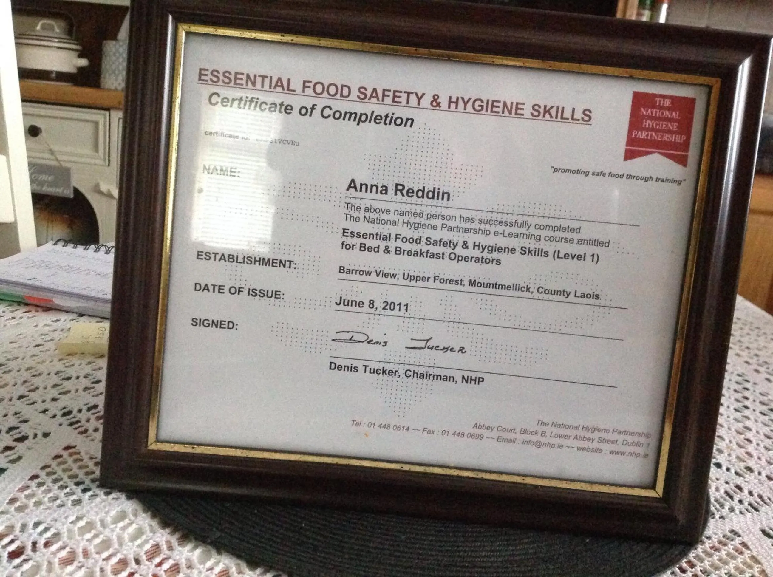 Activities in Barrow View B&B continental breakfast