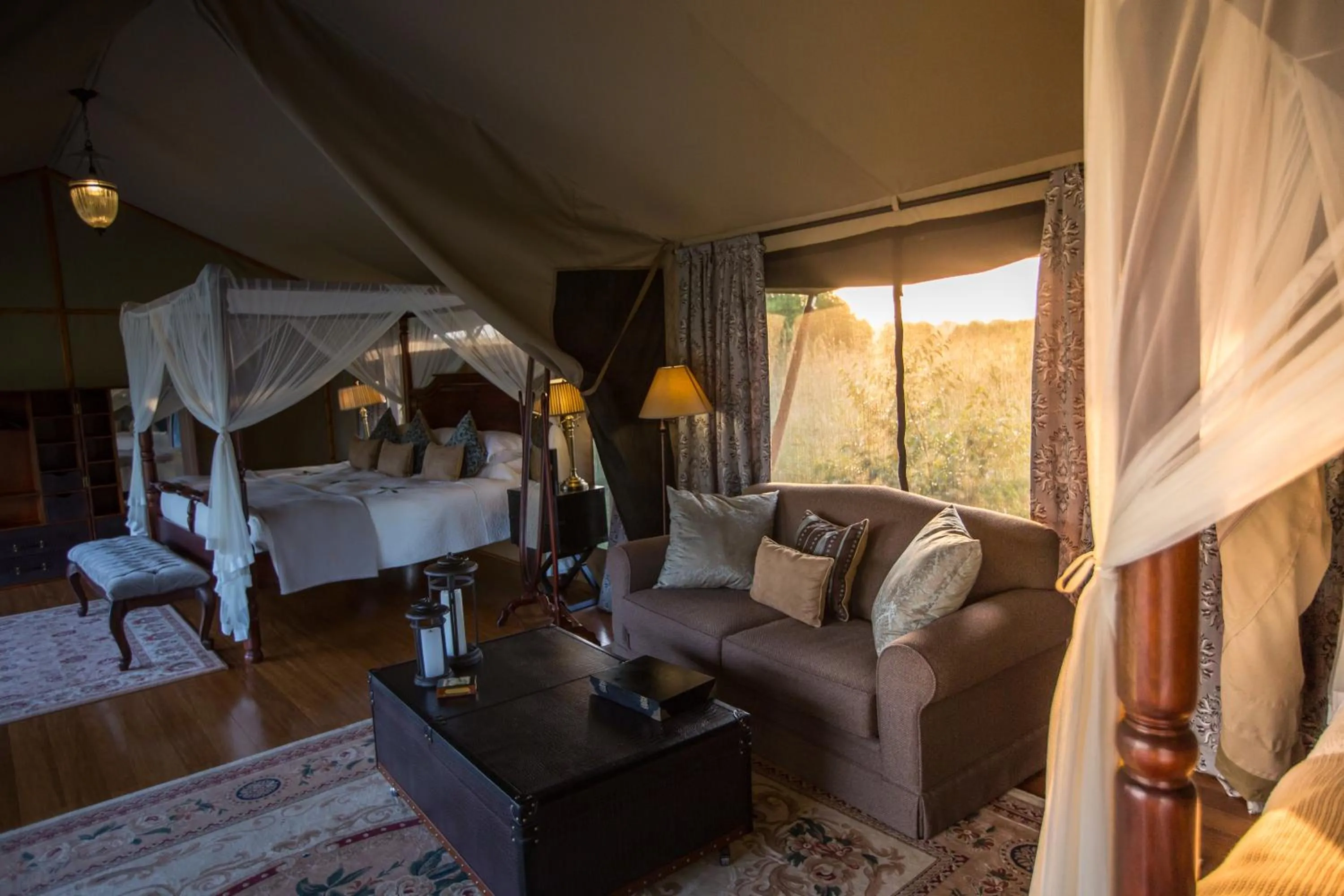 Bed in Elewana Sand River Mara
