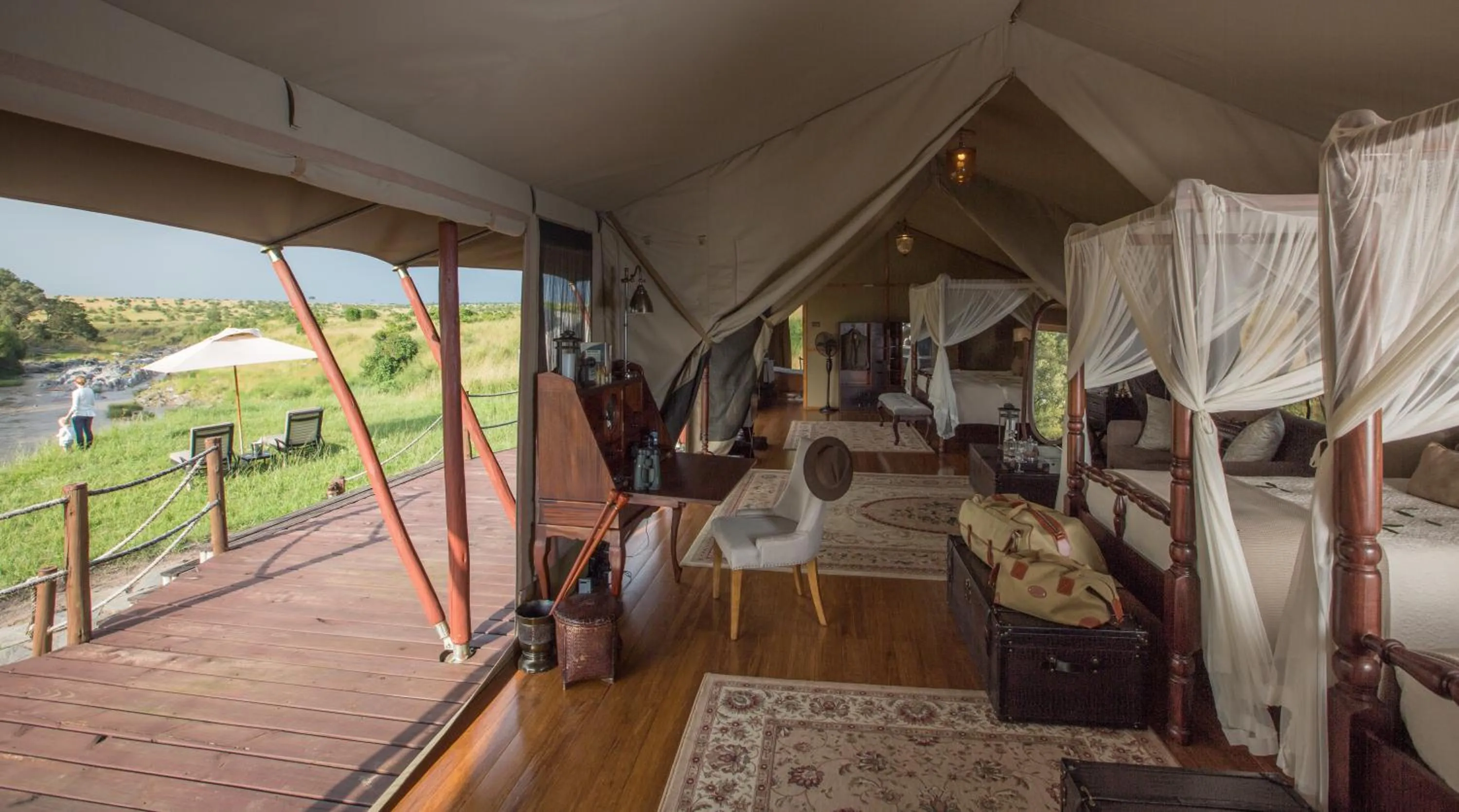 Bed in Elewana Sand River Mara