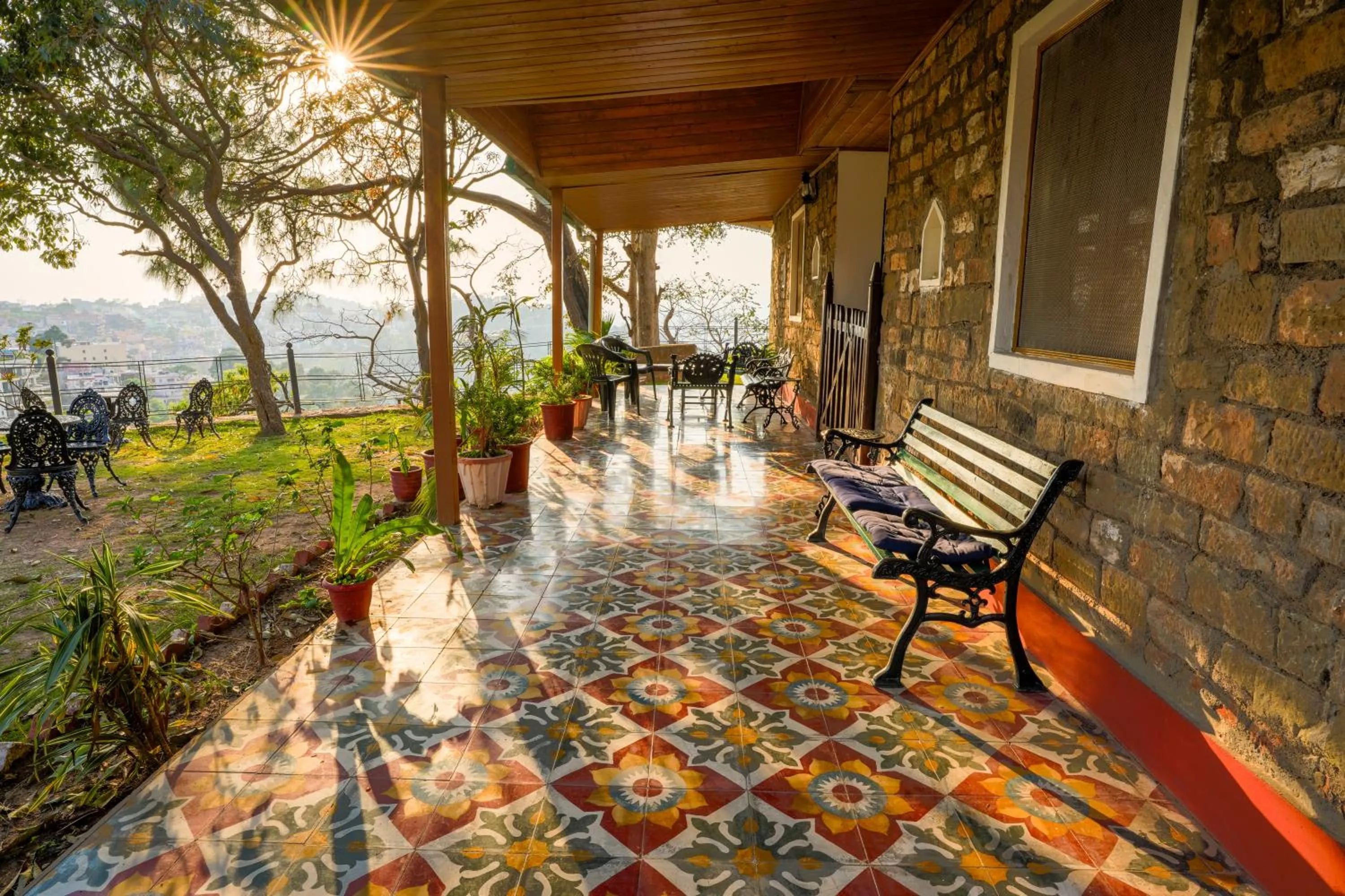 Patio in Seclude Nahan, Bantony Cottage