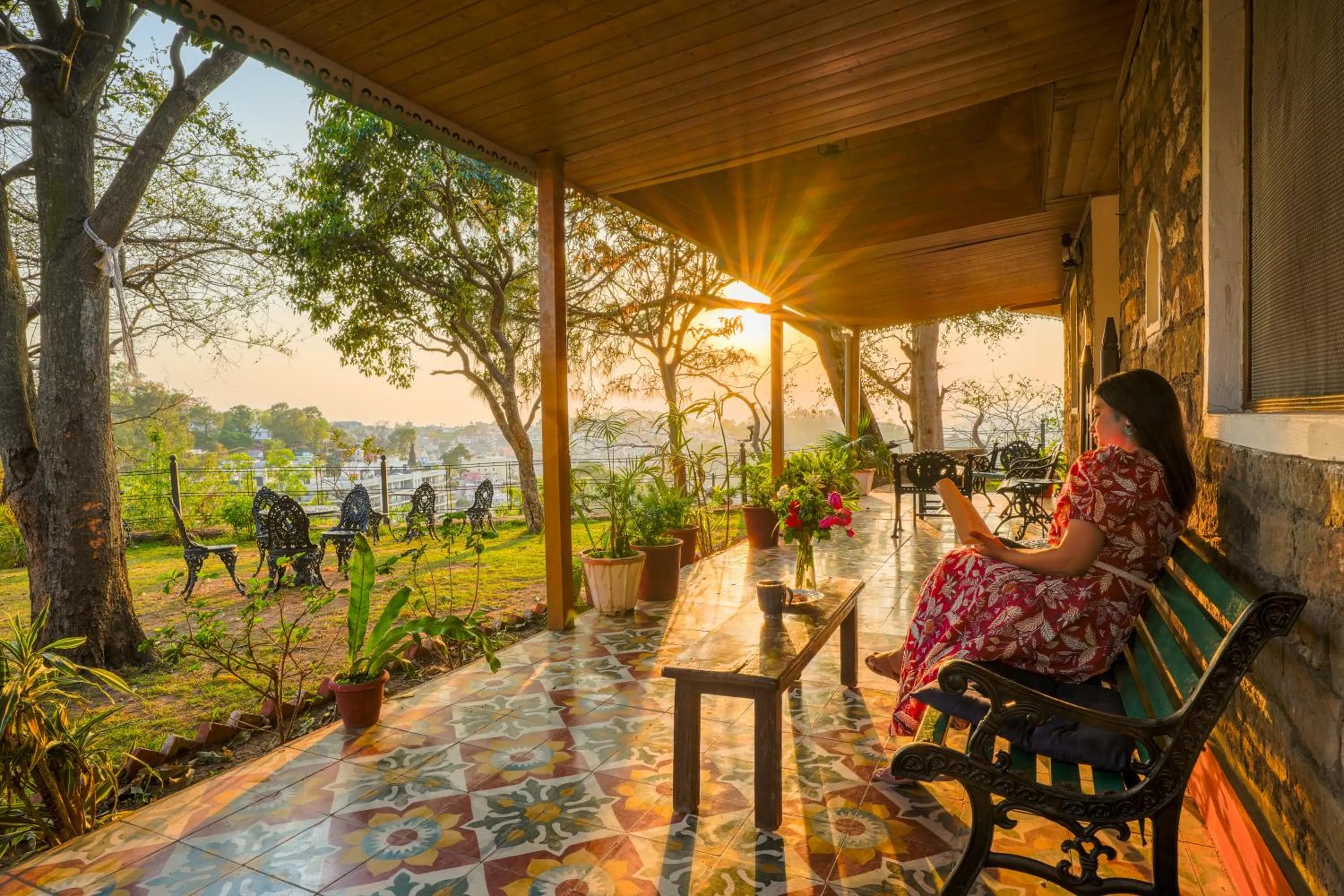 Patio in Seclude Nahan, Bantony Cottage