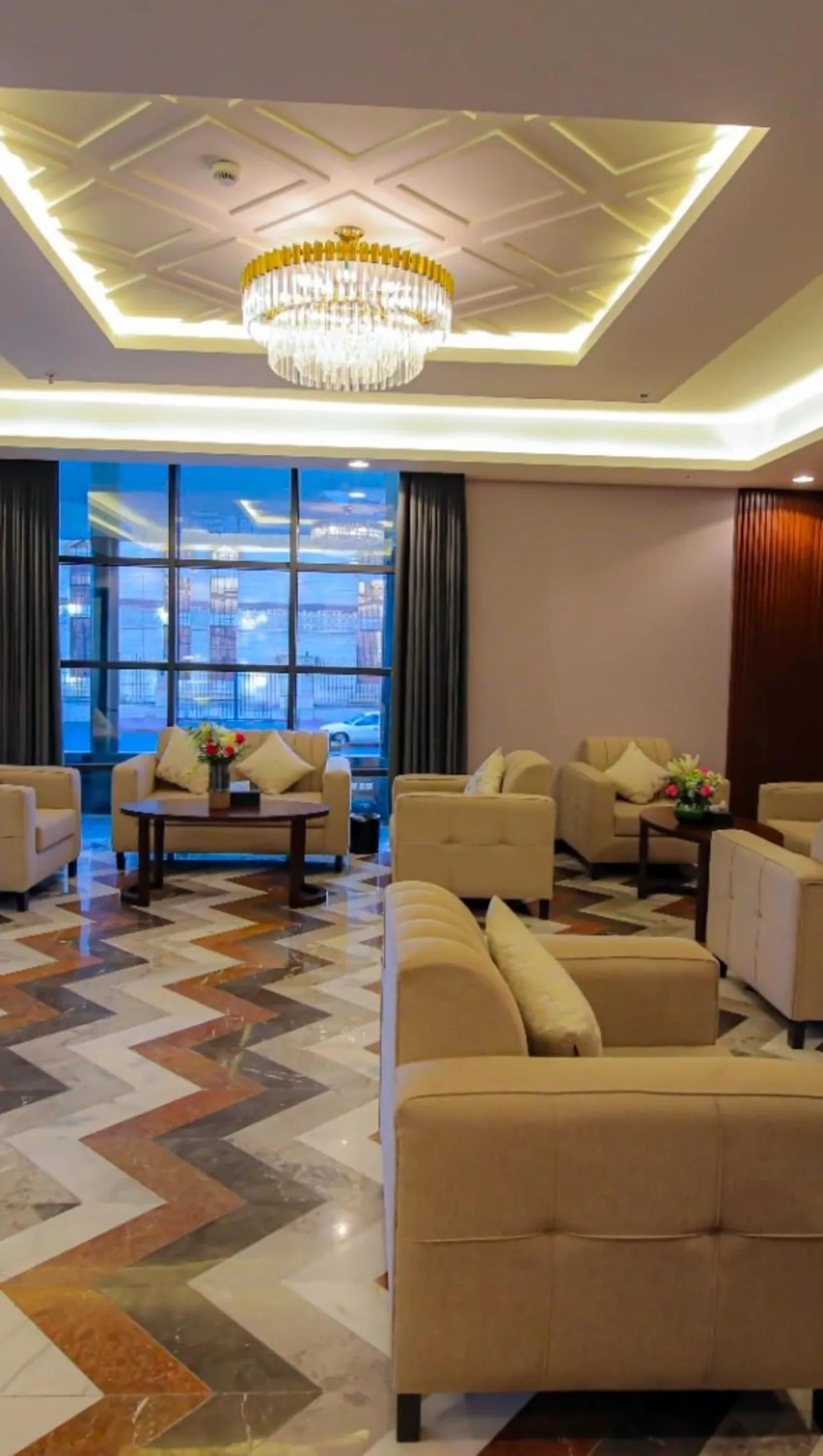 Seating area in Laten Suites Al Salim Plaza