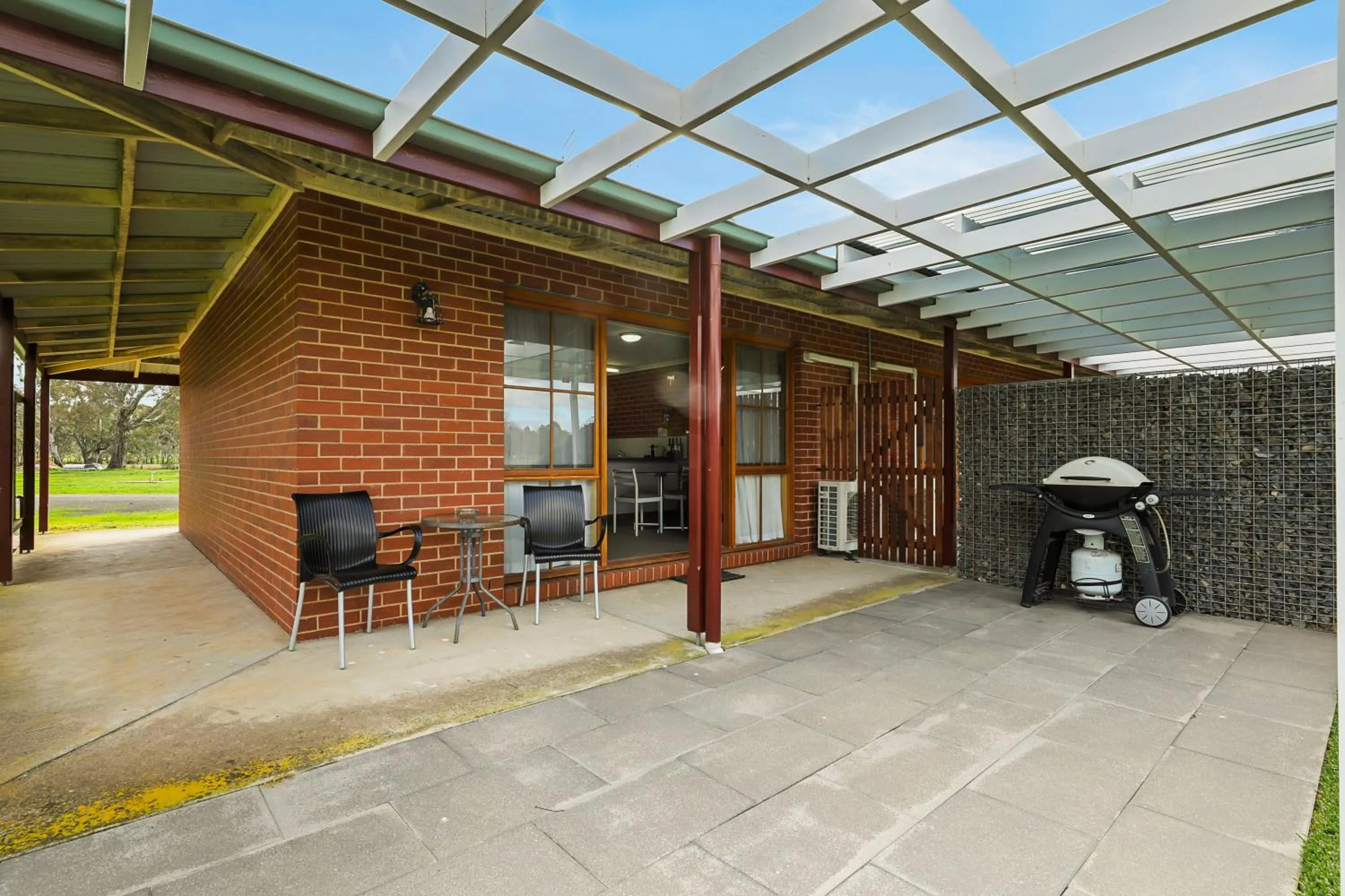 Patio in Summerfield Winery and Accommodation