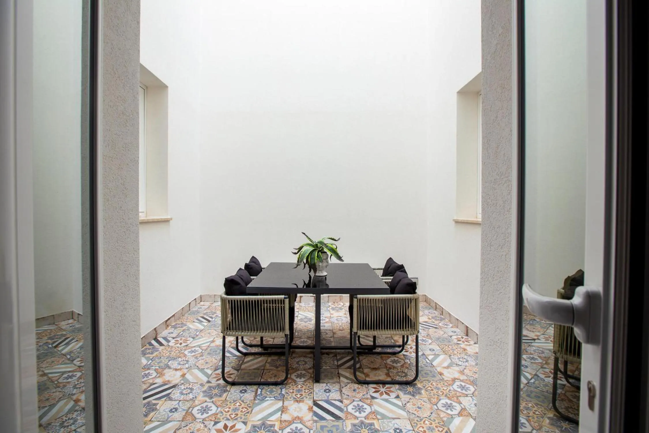 Patio in Hotel Vittoria