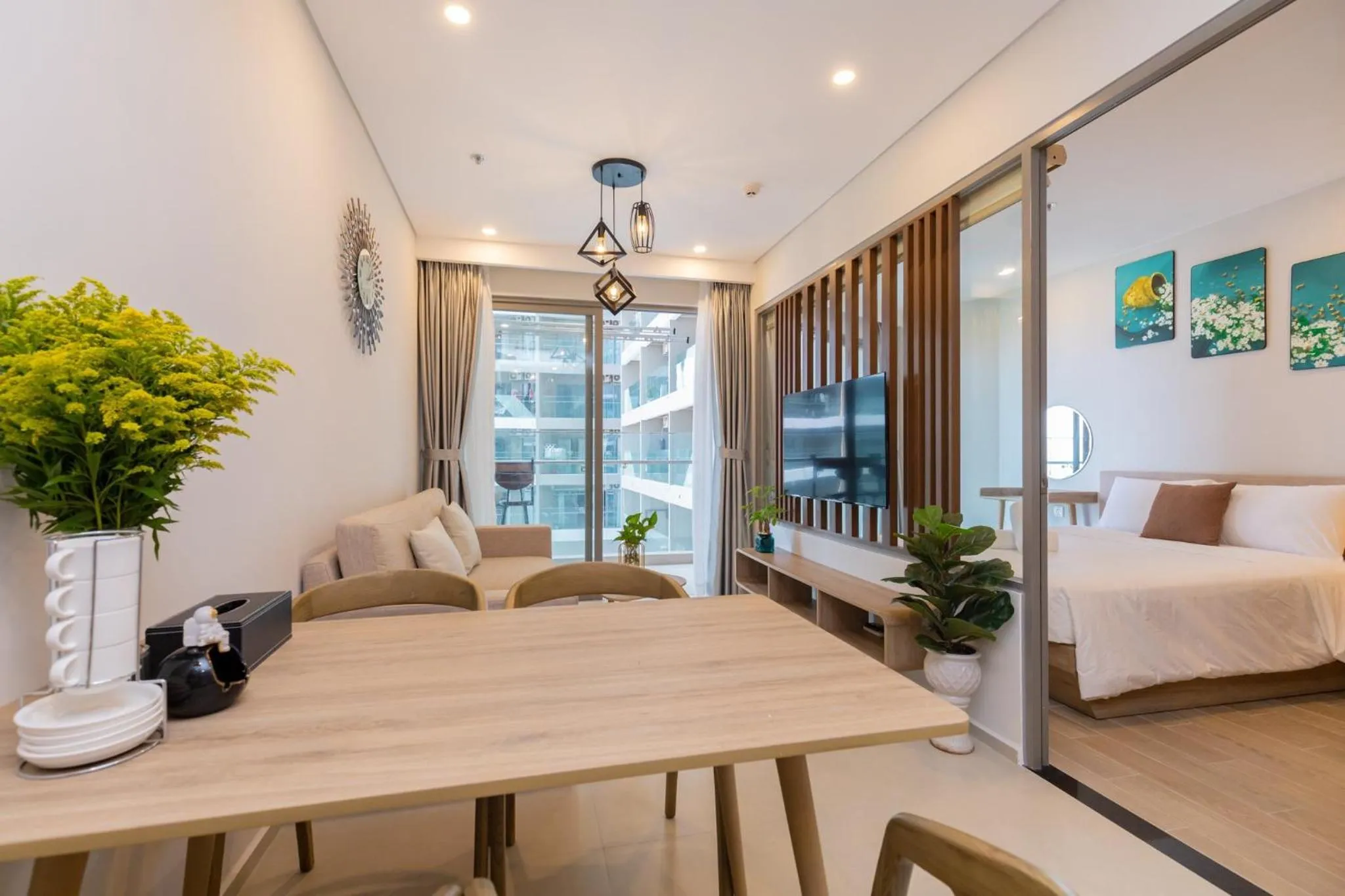 Living room, Bed in Ken's House -The Sóng Condotel Vũng Tàu