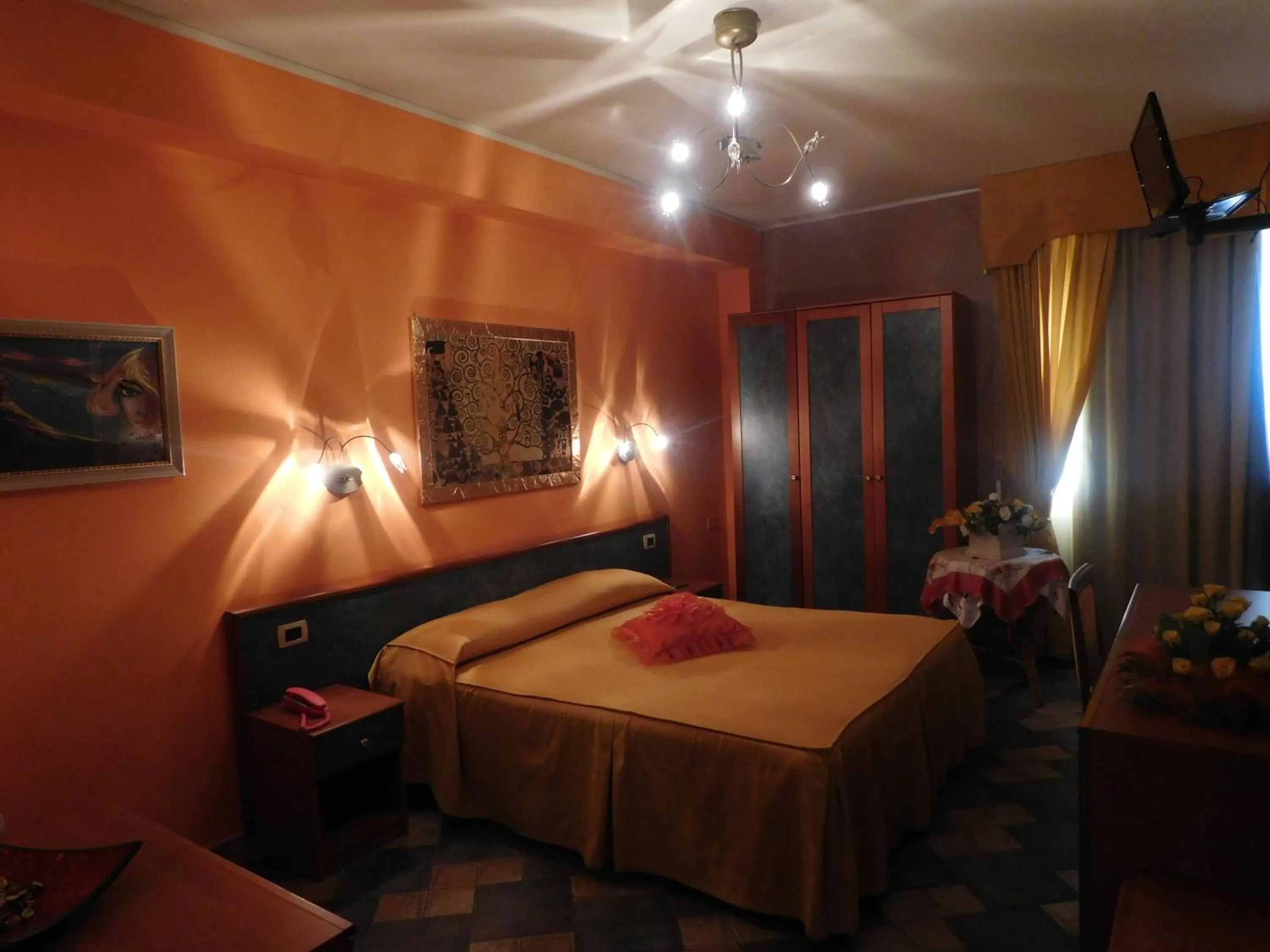 Bed in Hotel Blumentag