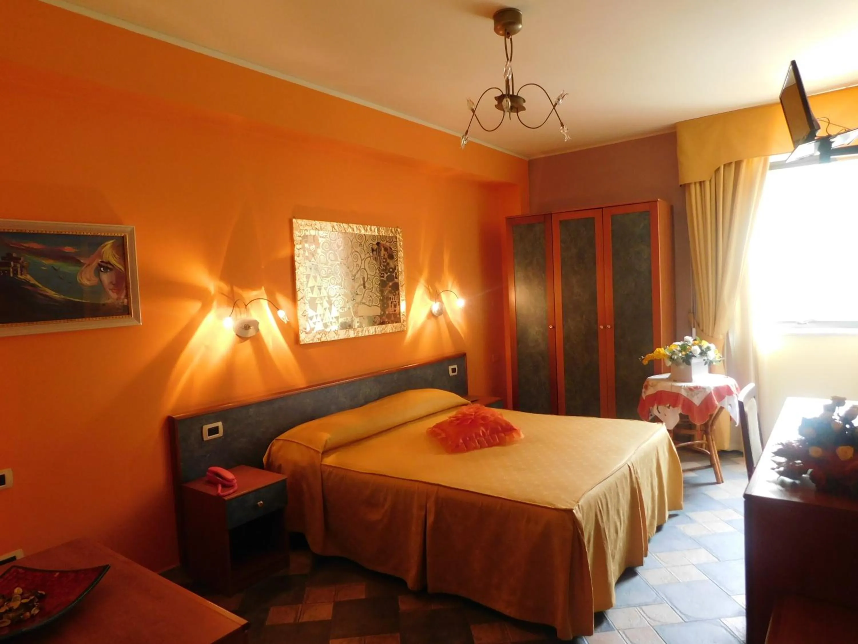 Bed in Hotel Blumentag