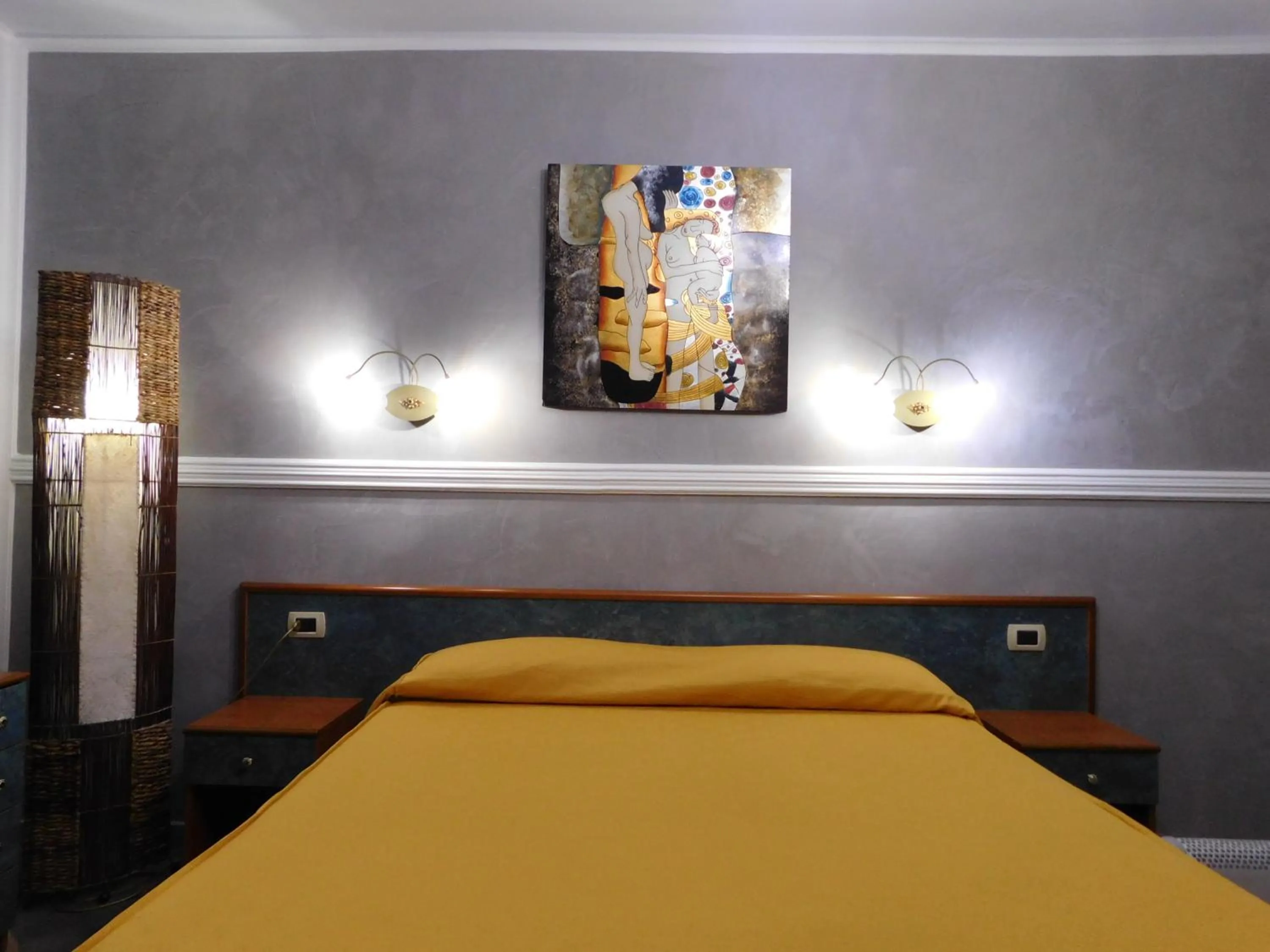 Bed in Hotel Blumentag