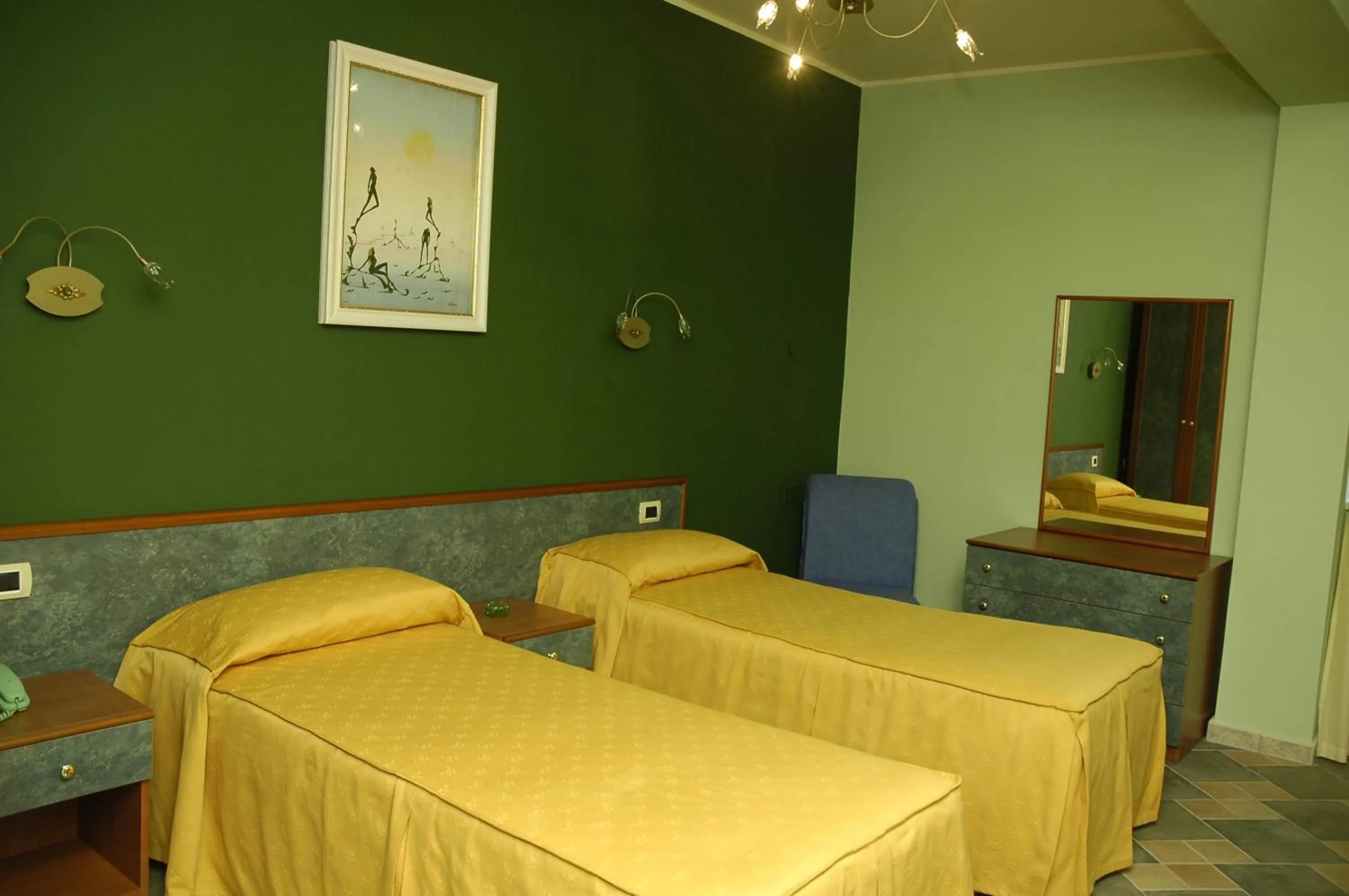 Bed in Hotel Blumentag