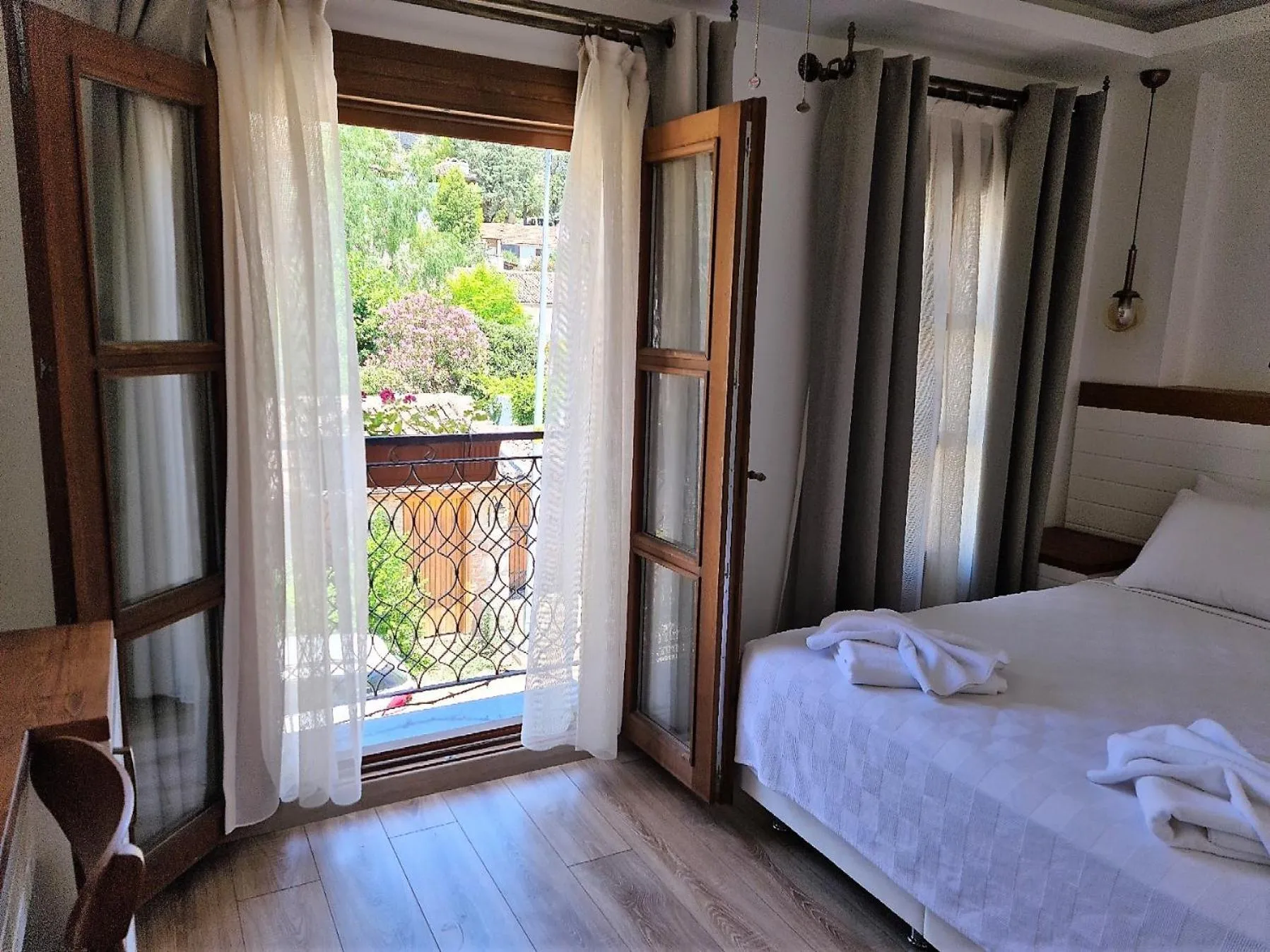 View (from property/room), Bed in in Ephesus Hotel and Art Galery