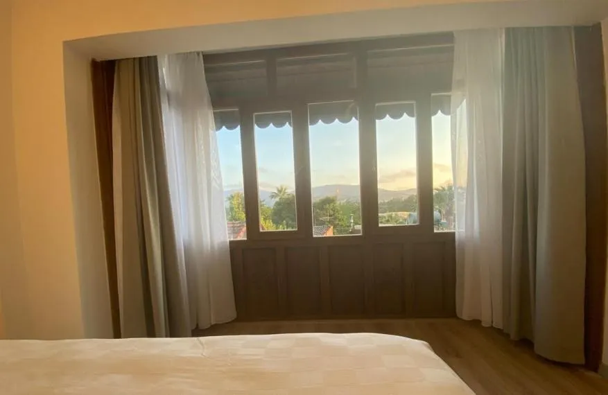 View (from property/room), Bed in in Ephesus Hotel and Art Galery