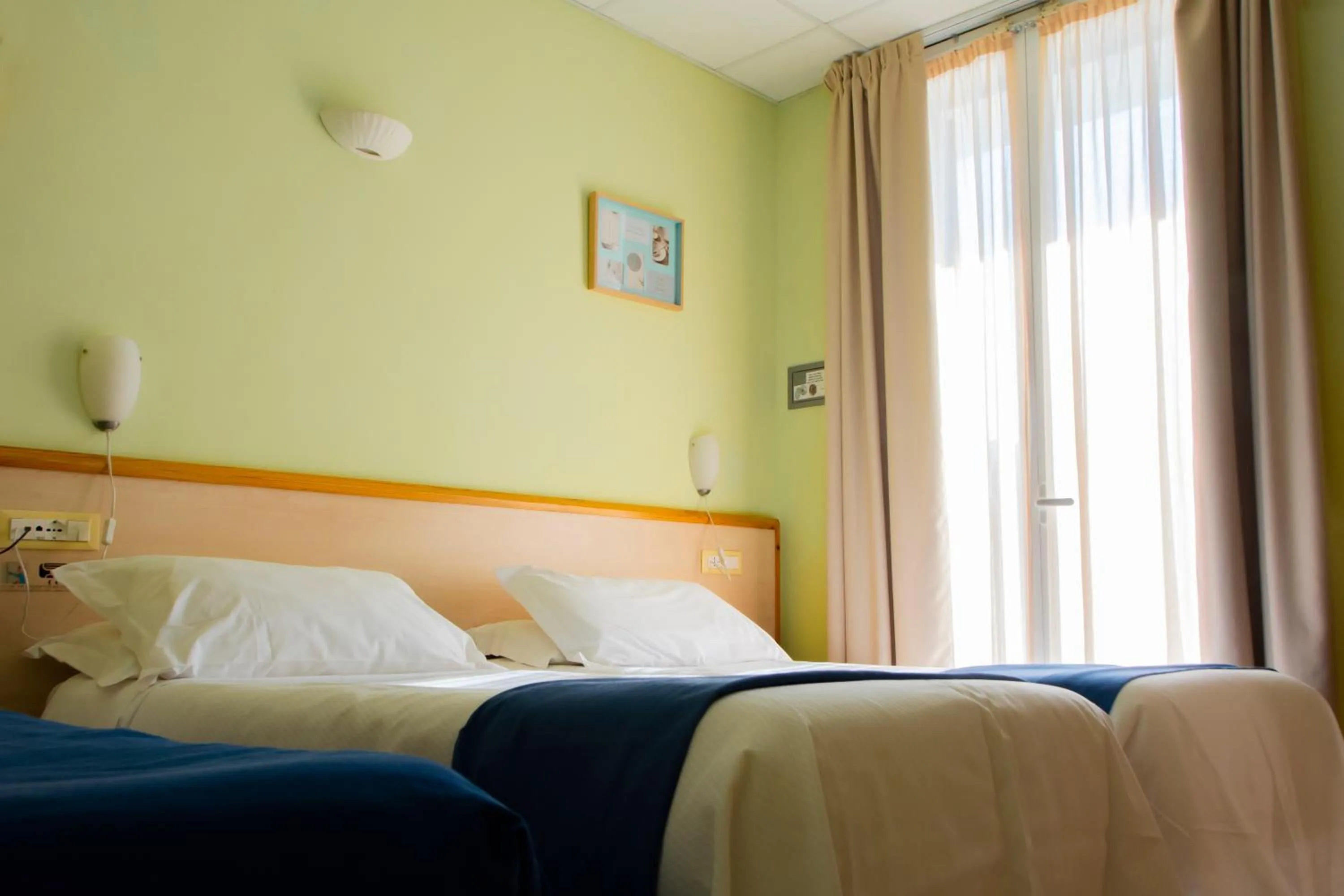 Bed in Hotel Delle Mimose