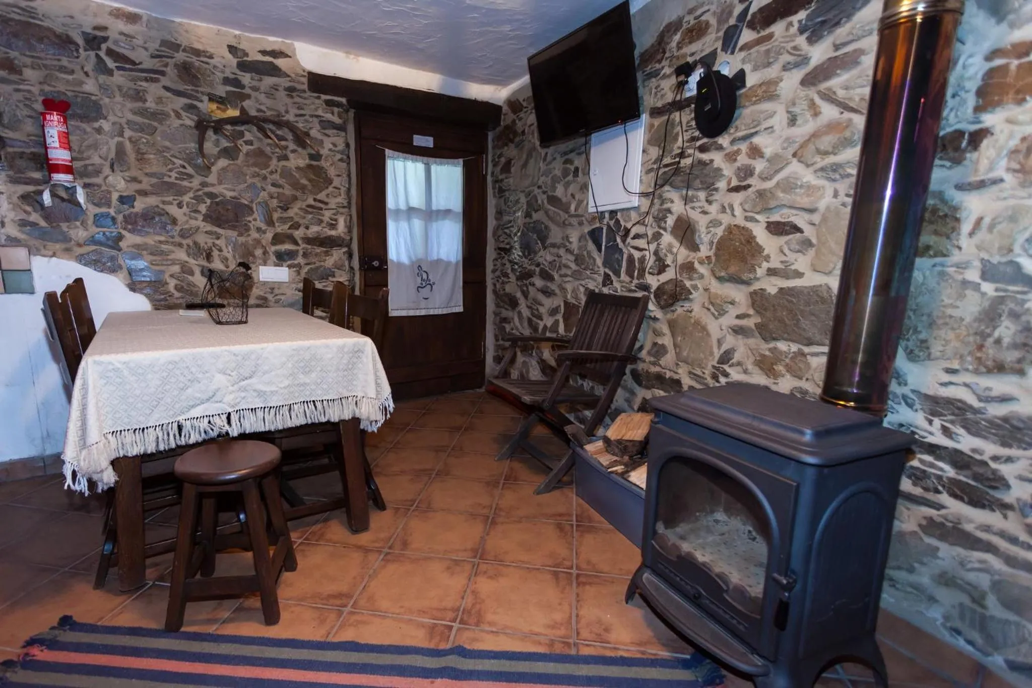 Living room, Bed in Talasnal Montanhas de Amor