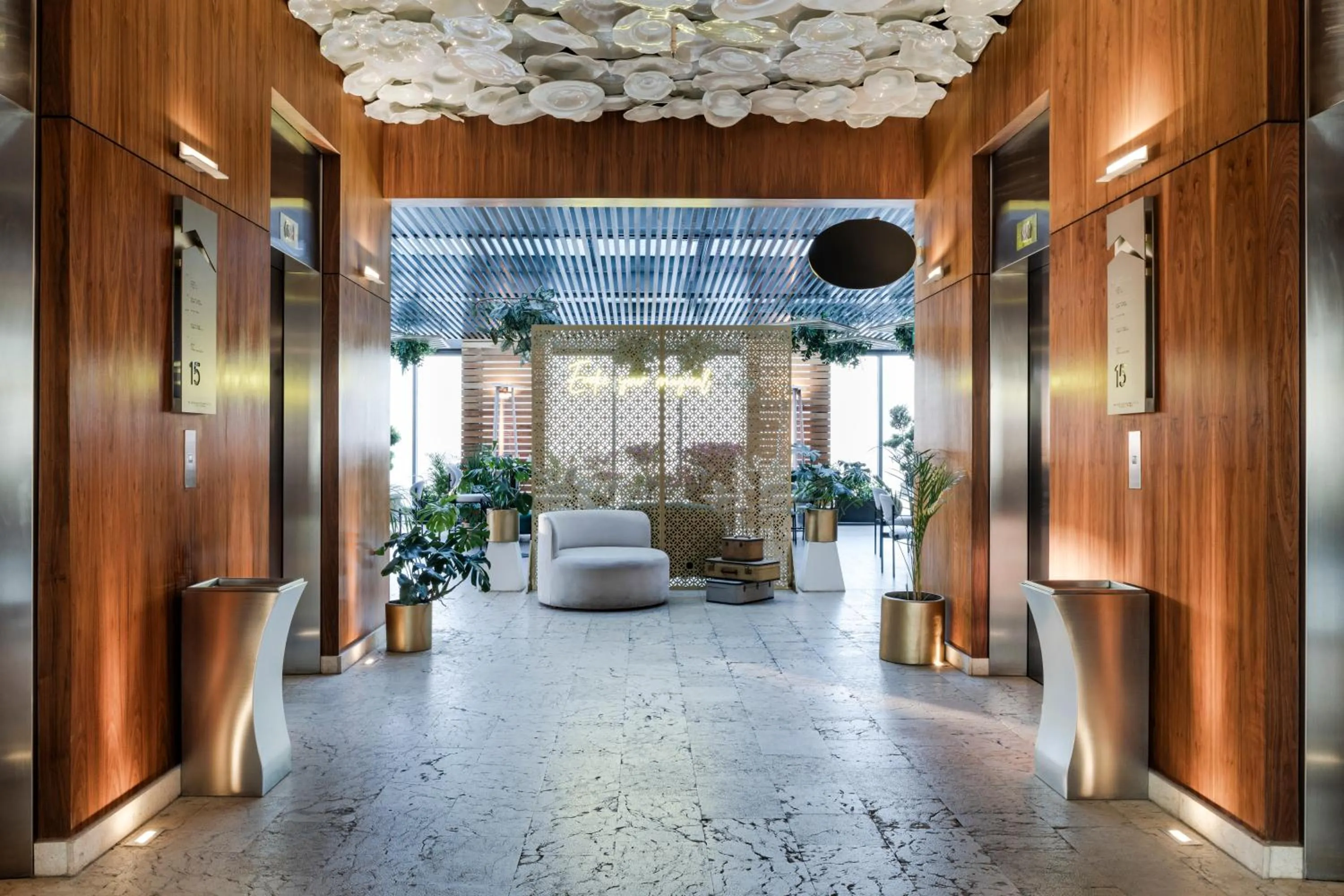 elevator in Hilton Mexico City Santa Fe