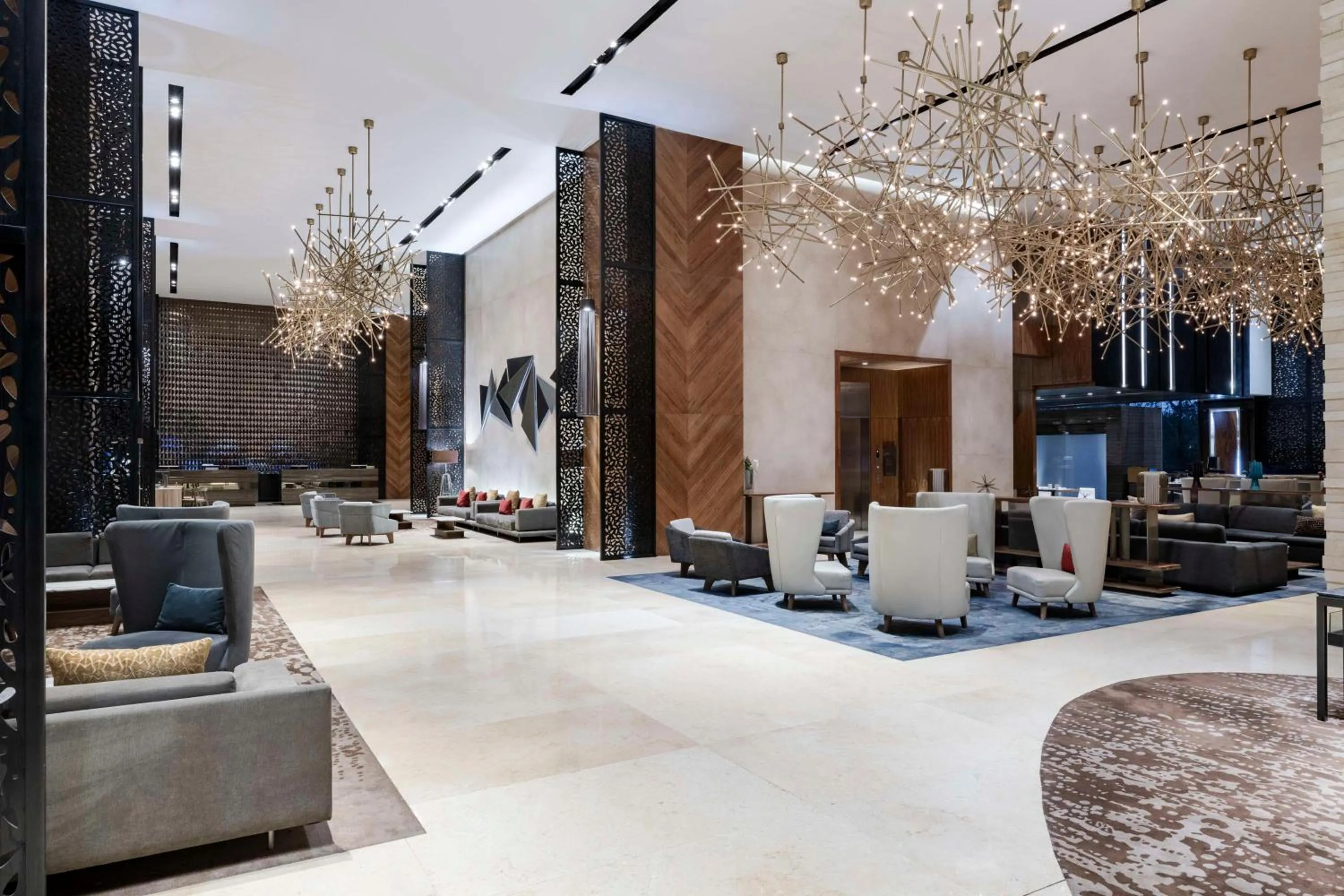 Lobby or reception in Hilton Mexico City Santa Fe