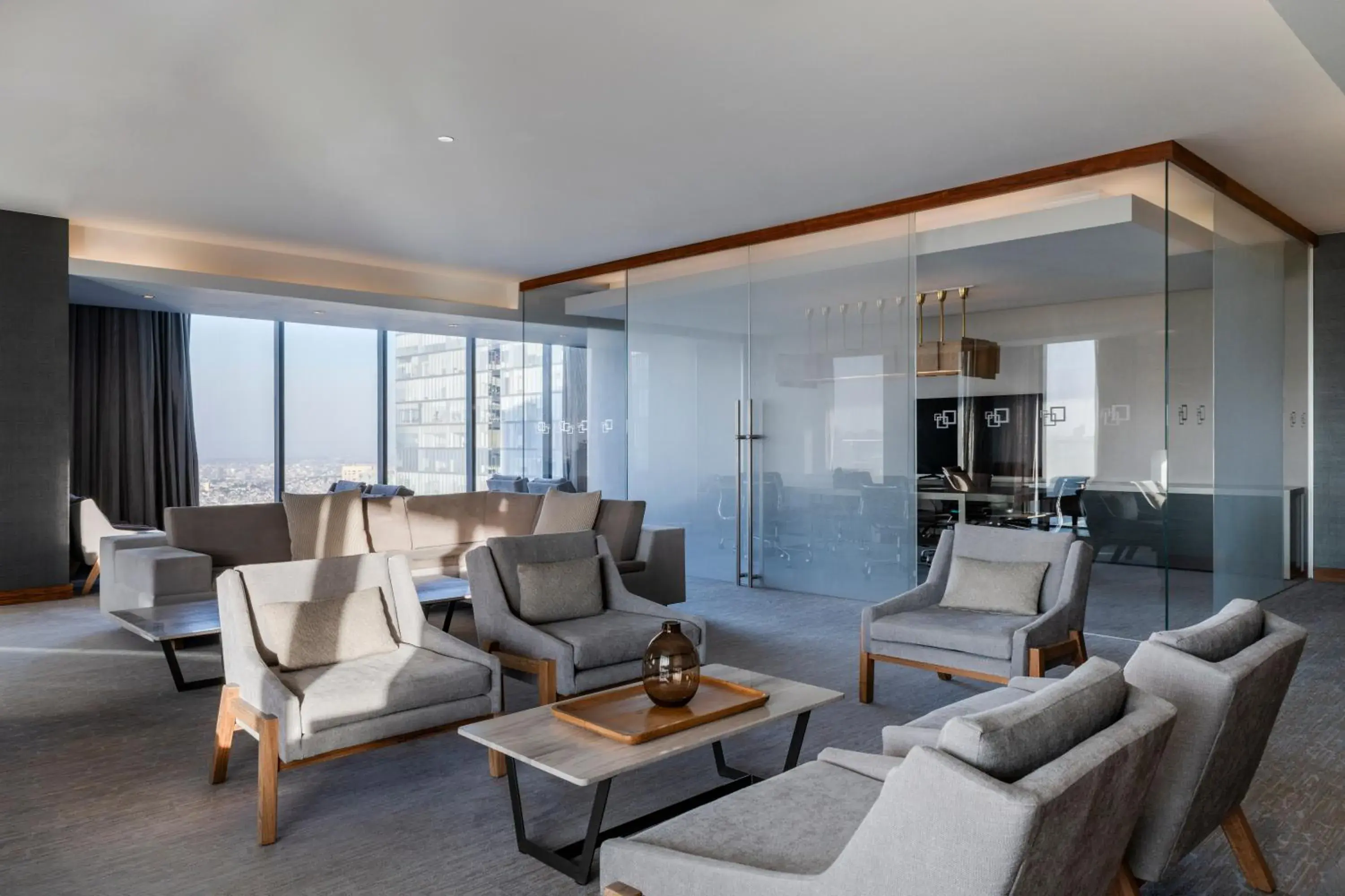 Lounge or bar in Hilton Mexico City Santa Fe Lounge or bar in Hilton Mexico City Santa Fe