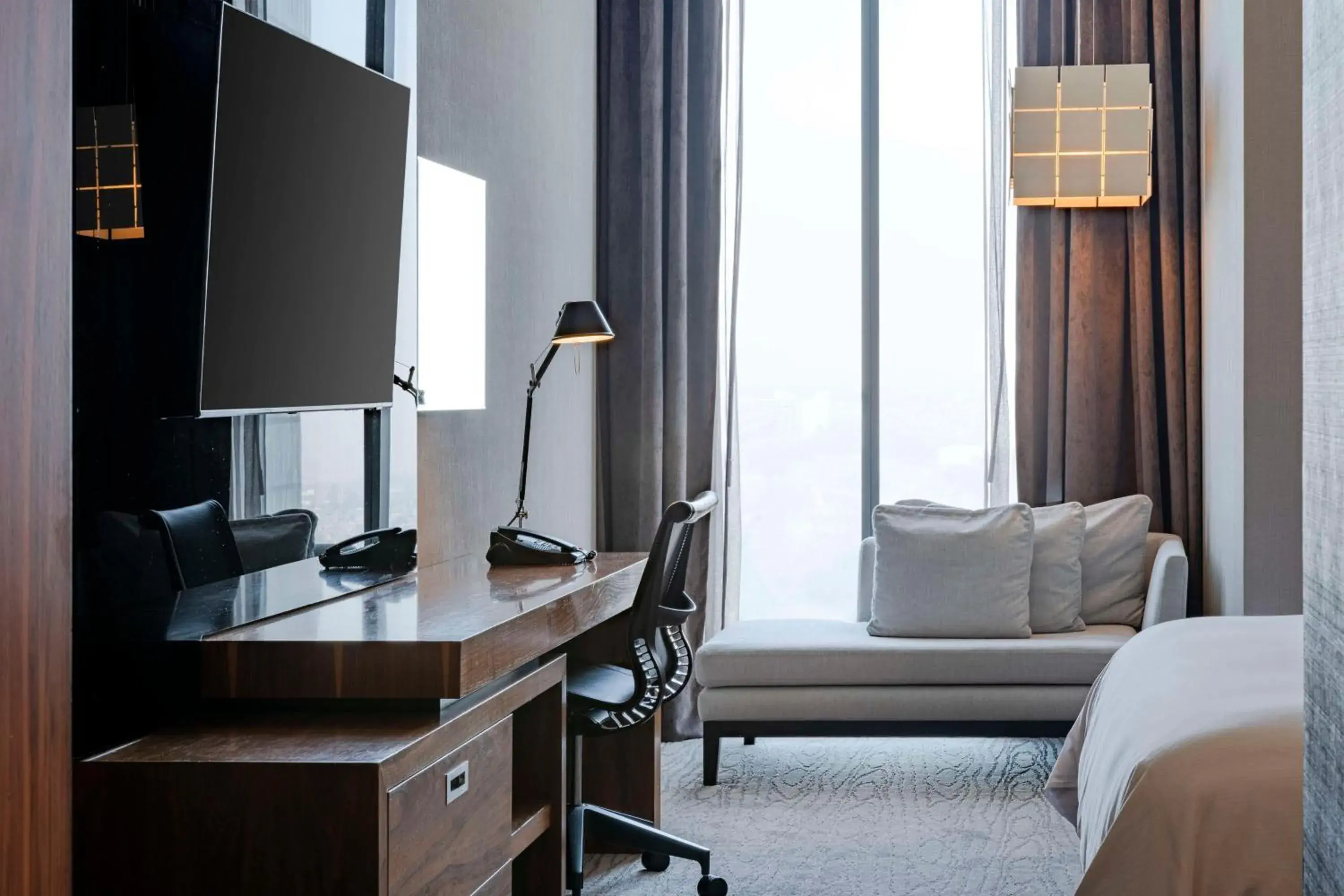 Bedroom, Bed in Hilton Mexico City Santa Fe Bedroom, Bed in Hilton Mexico City Santa Fe