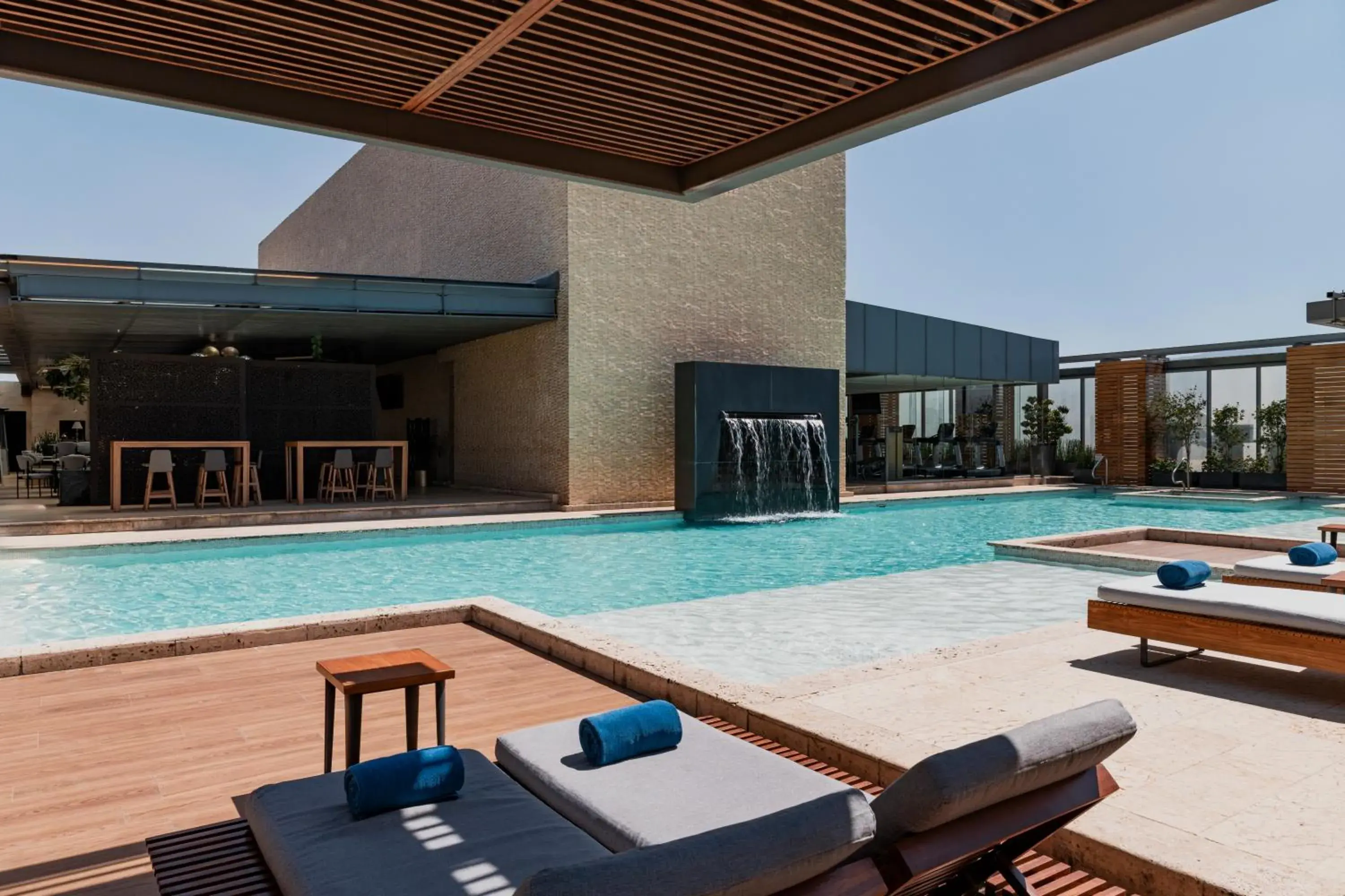 Swimming pool in Hilton Mexico City Santa Fe Swimming pool in Hilton Mexico City Santa Fe